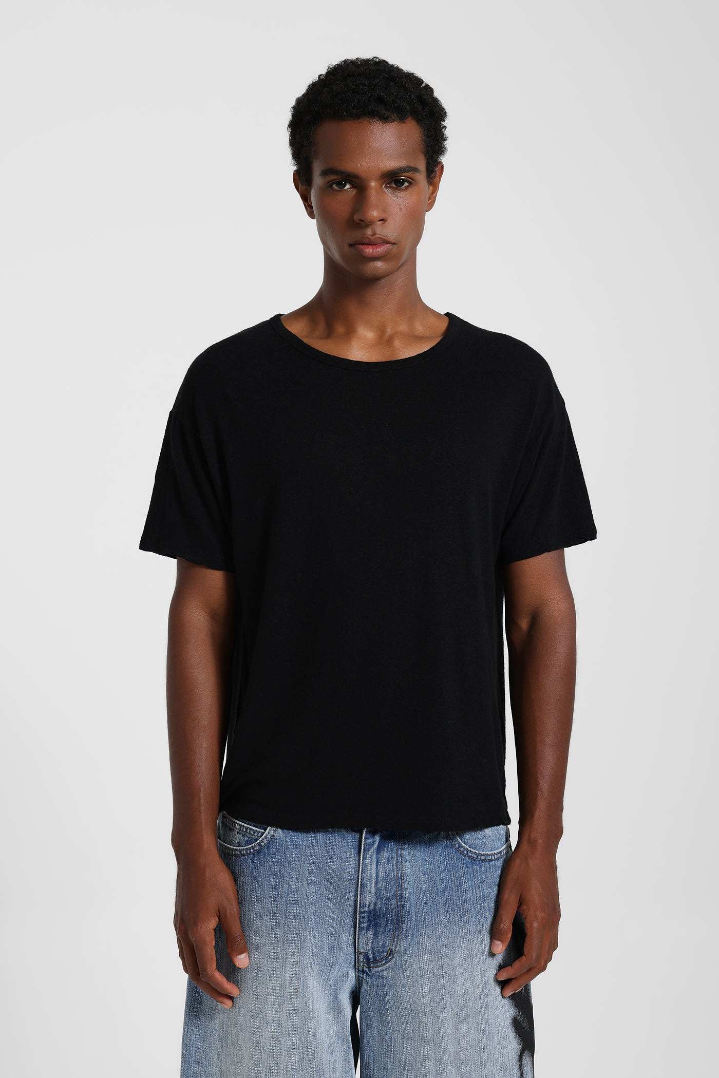 Black Slub T-Shirt – view 1