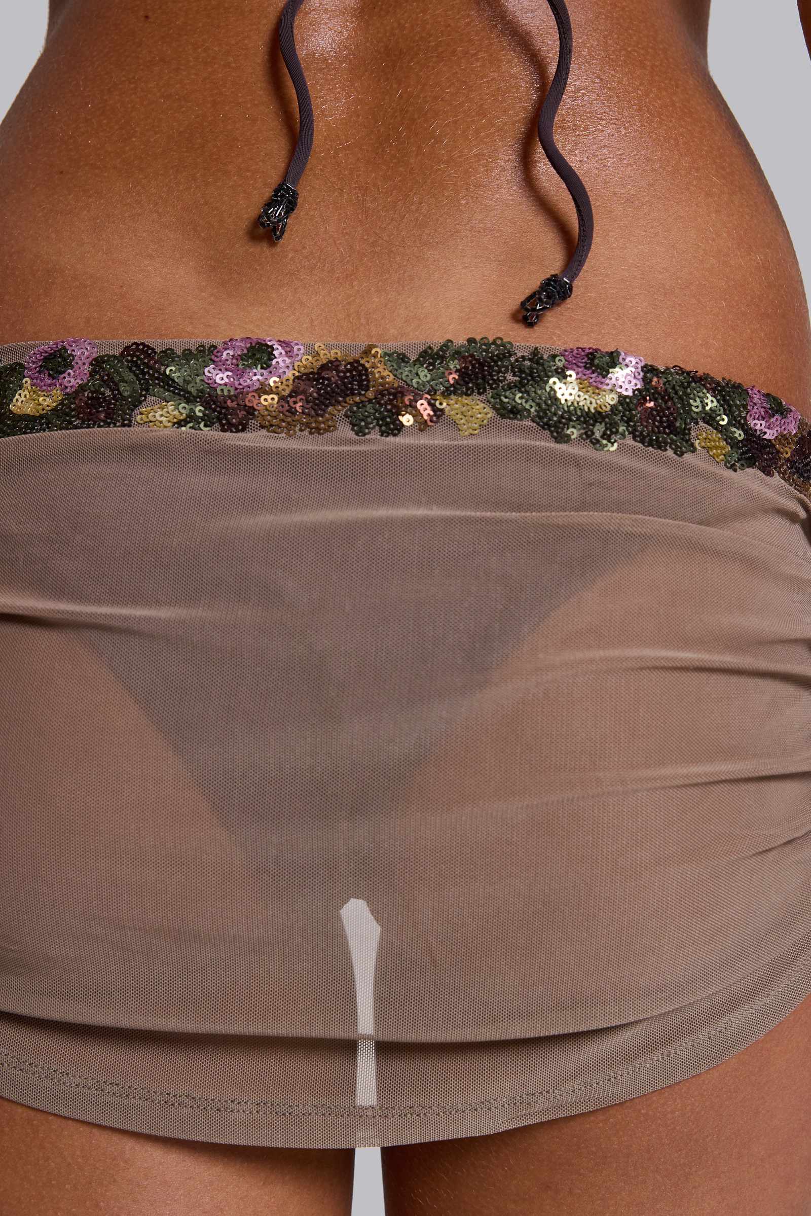 Dalya Sequin Skirt Bikini Bottoms