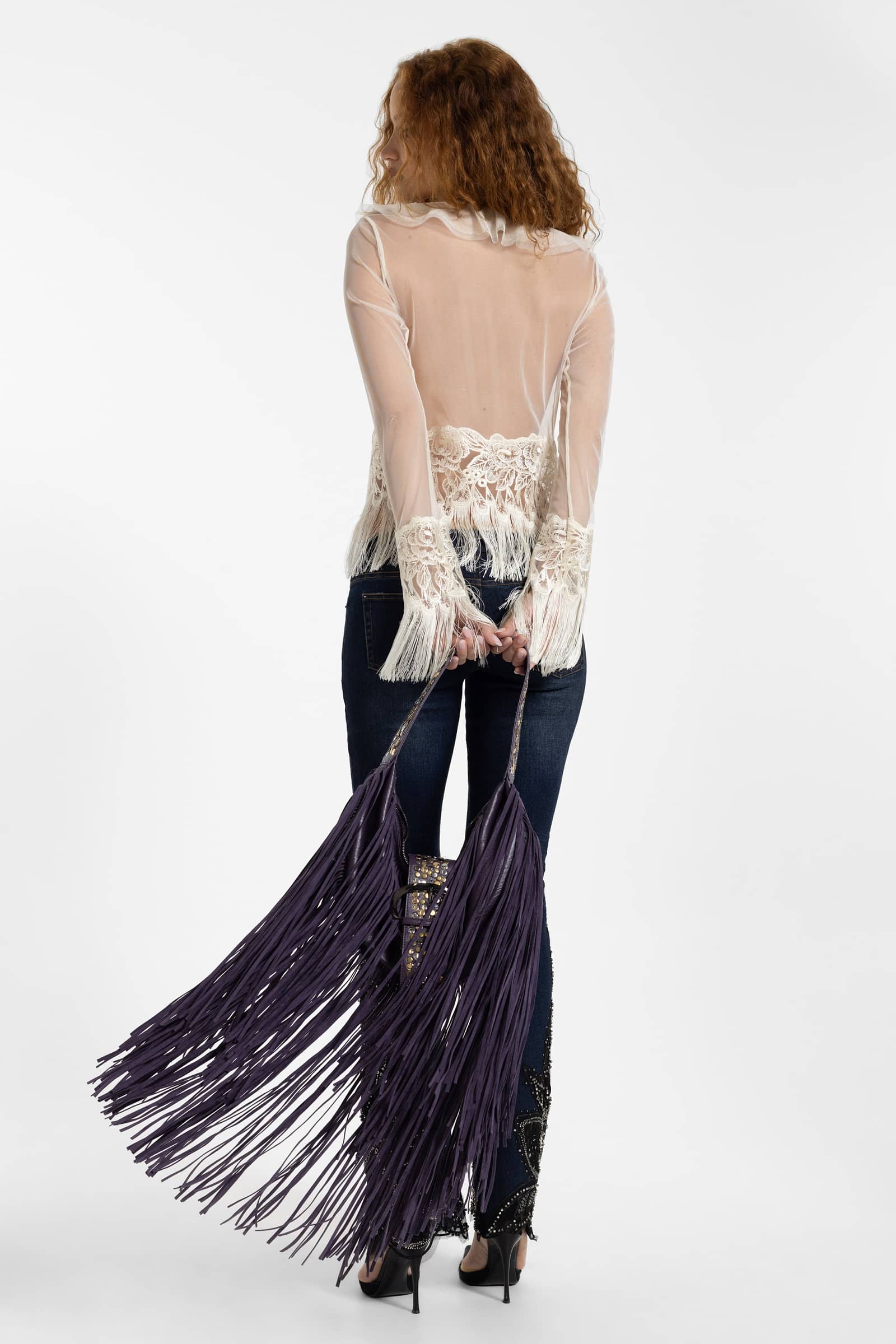 Ophelie Tulle Fringe Top
