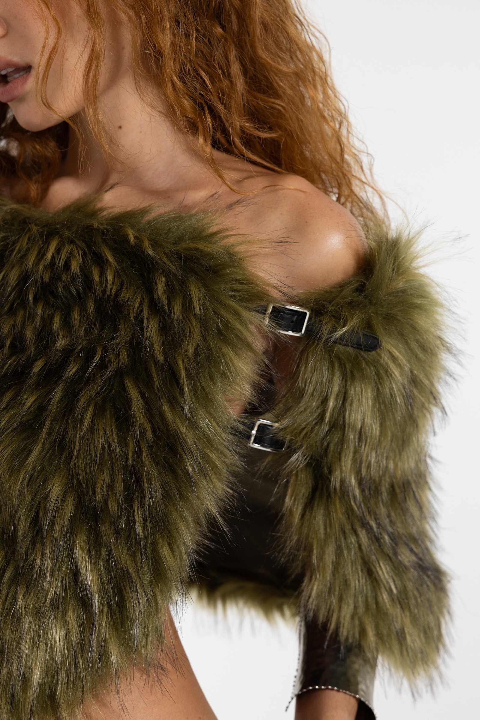 Olyth Faux Fur Shrug