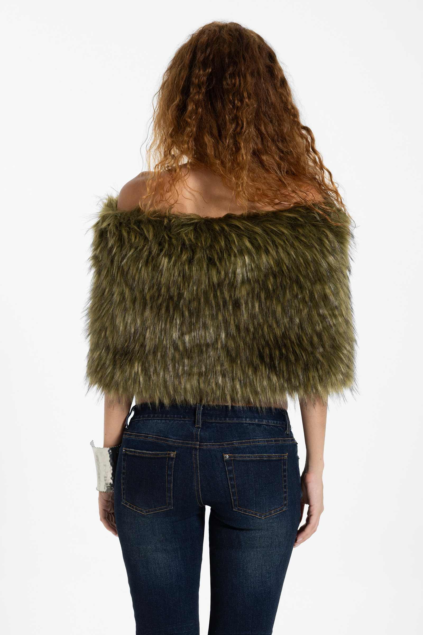 Olyth Faux Fur Shrug