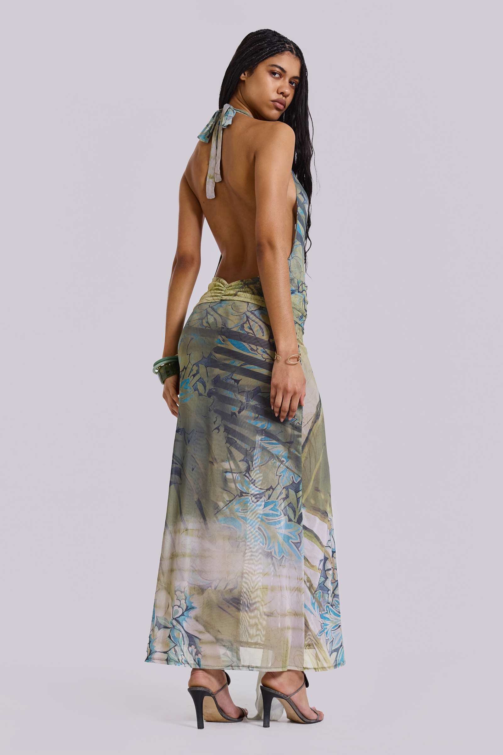 Shop Cindy Plunge Maxi Dress In Green | Jaded London | Clothing Shop Cindy Plunge Maxi Dress In Green | Jaded London | Clothing