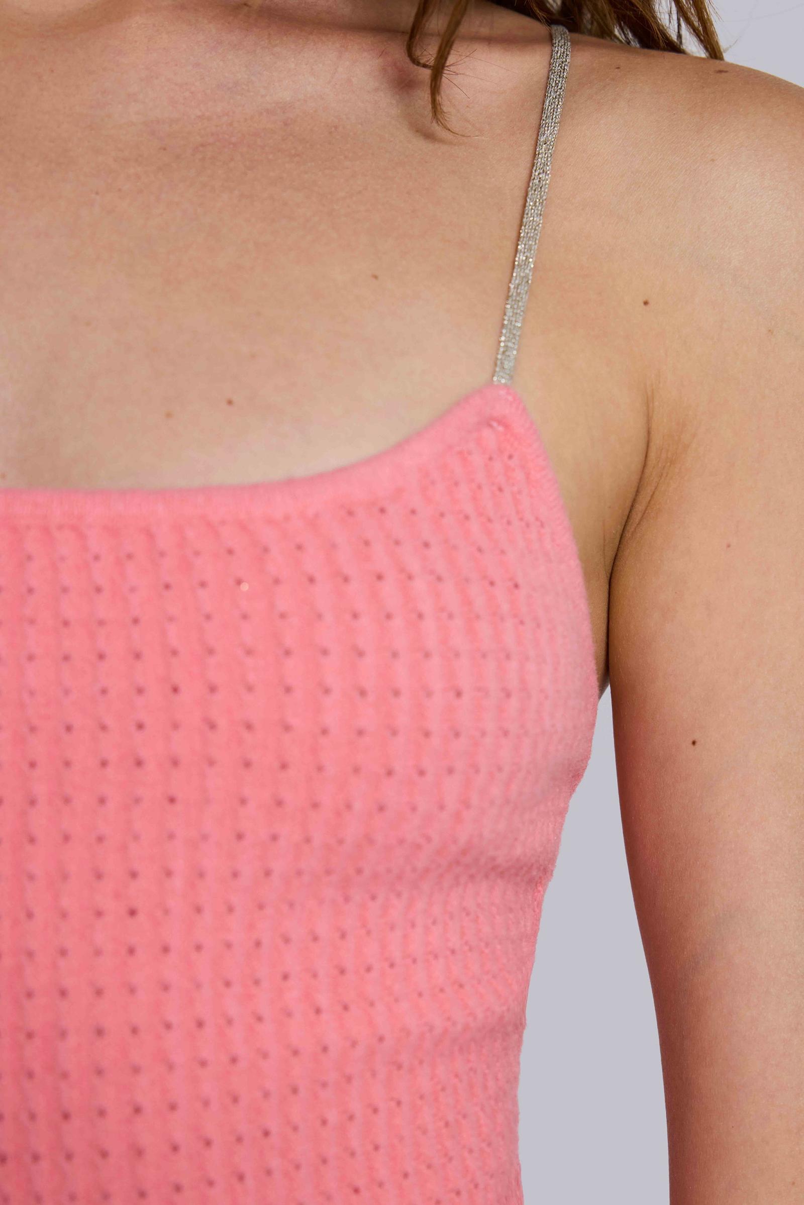 Isen Knit Mini Dress in Coral