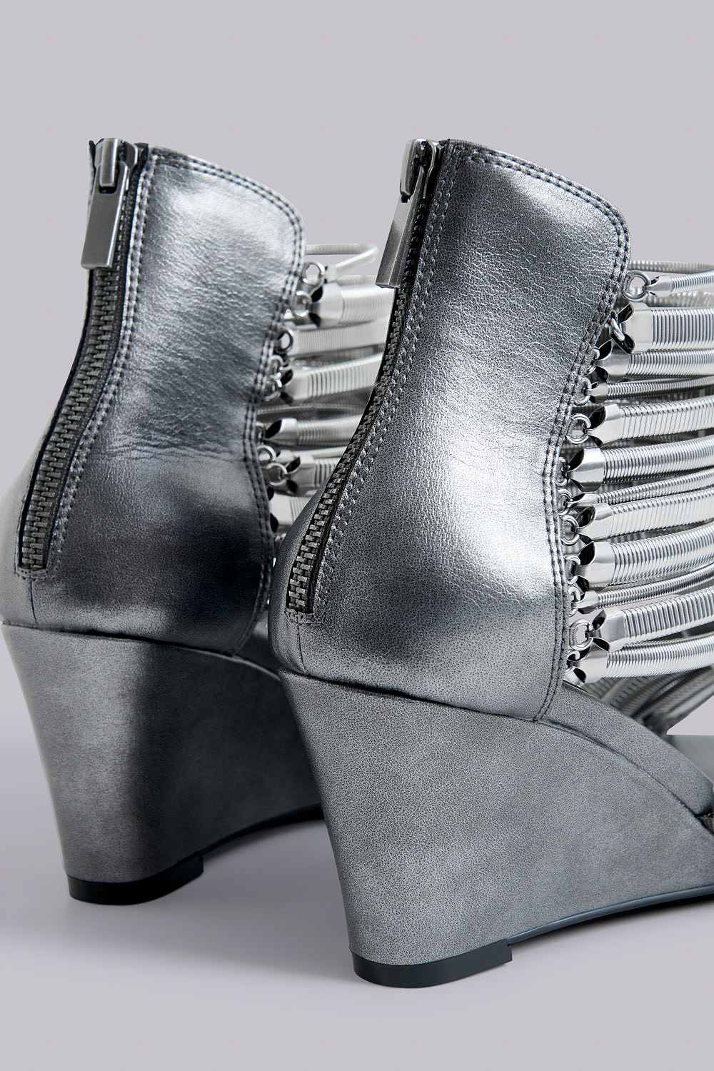 Oxara Snakechain Heeled Wedge Sandal