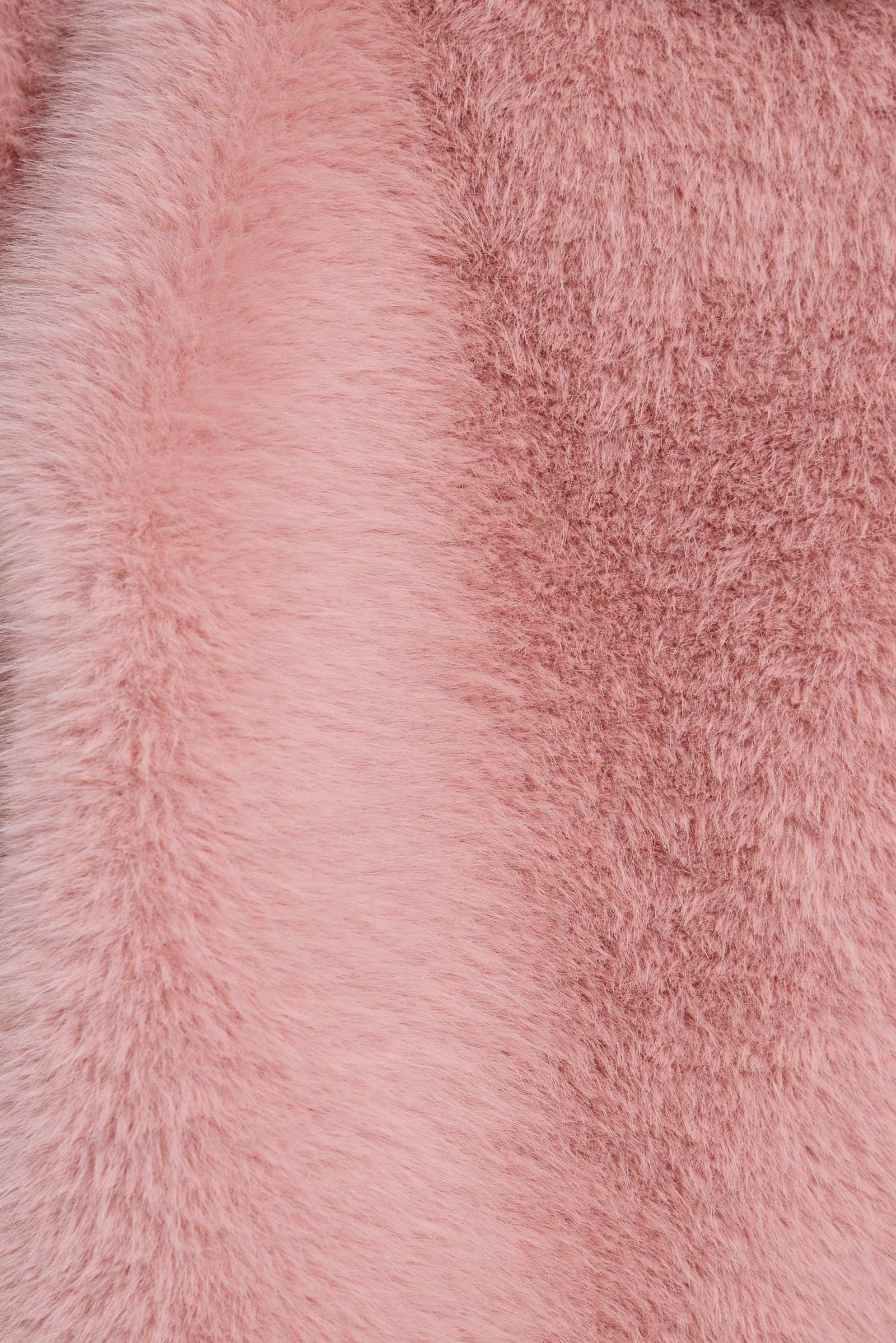 Mara Oversized Faux Fur Coat in Pink
