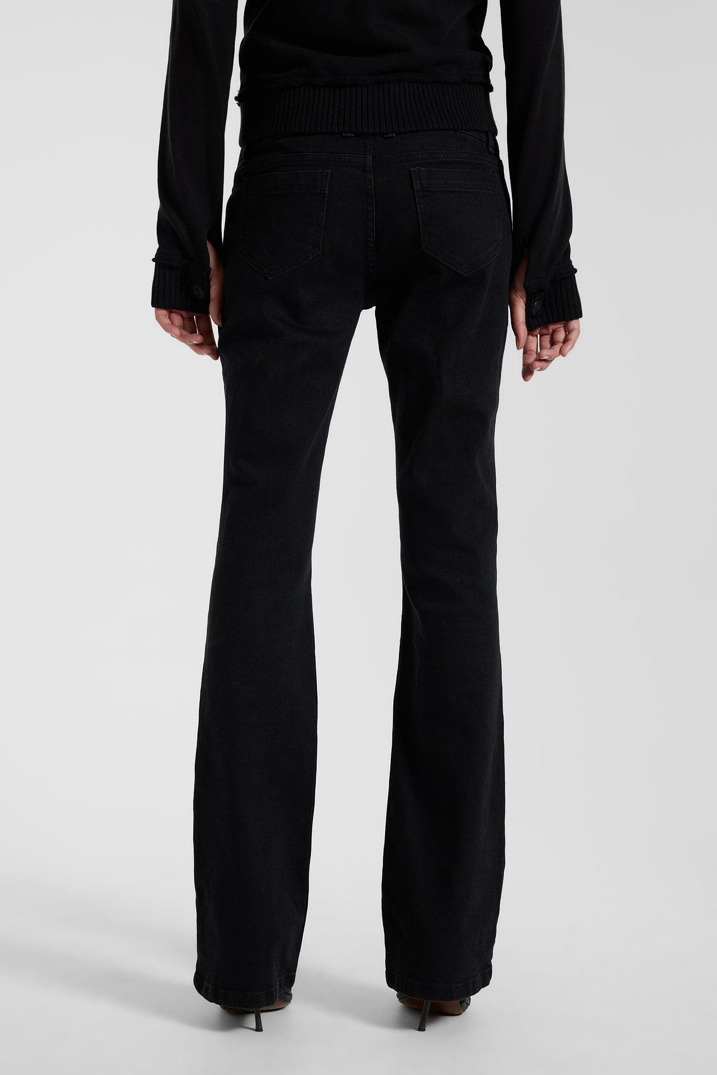 Solid Black Thirteen Jeans