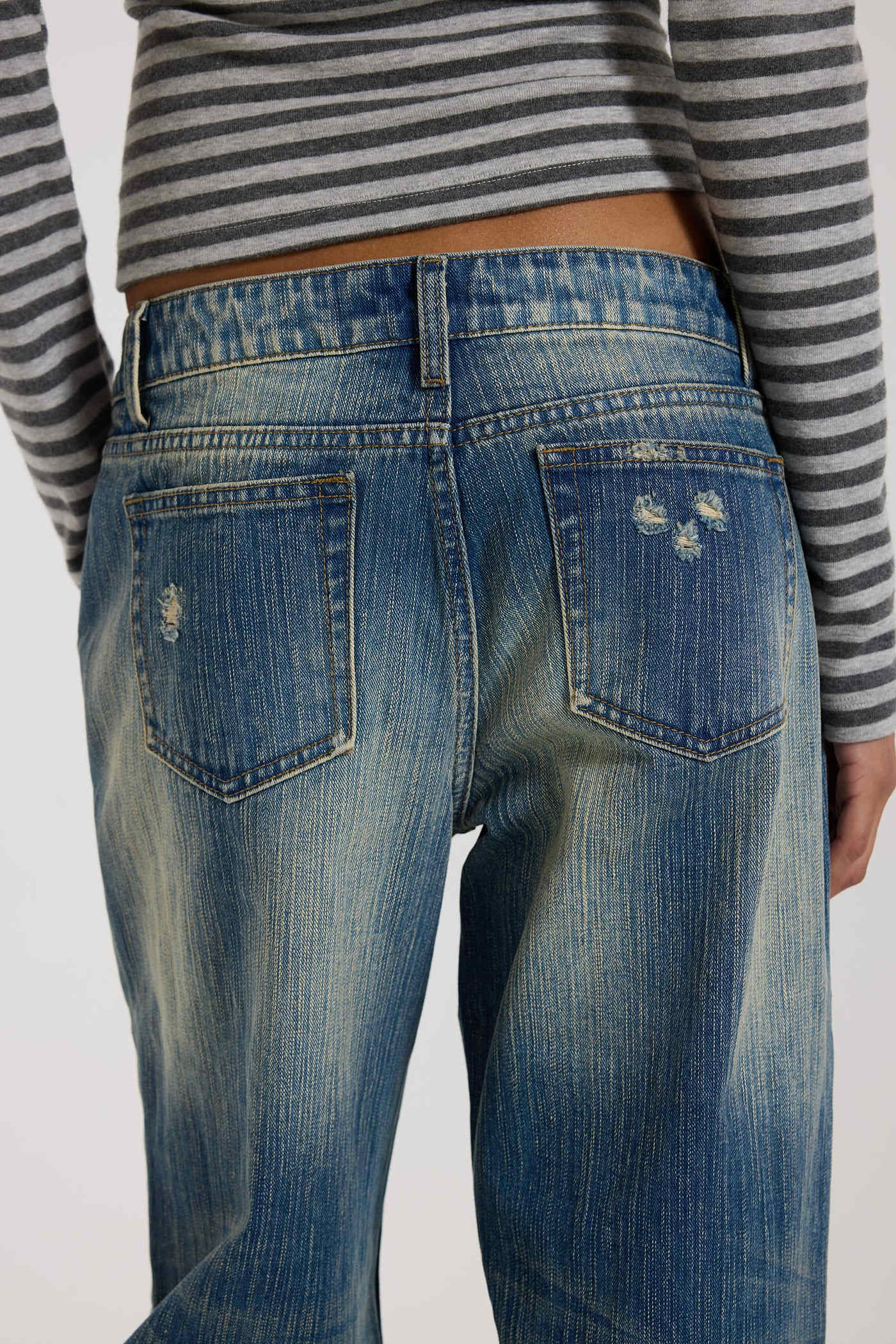 Hunter Loose Straight Leg Jeans in Blue Wash