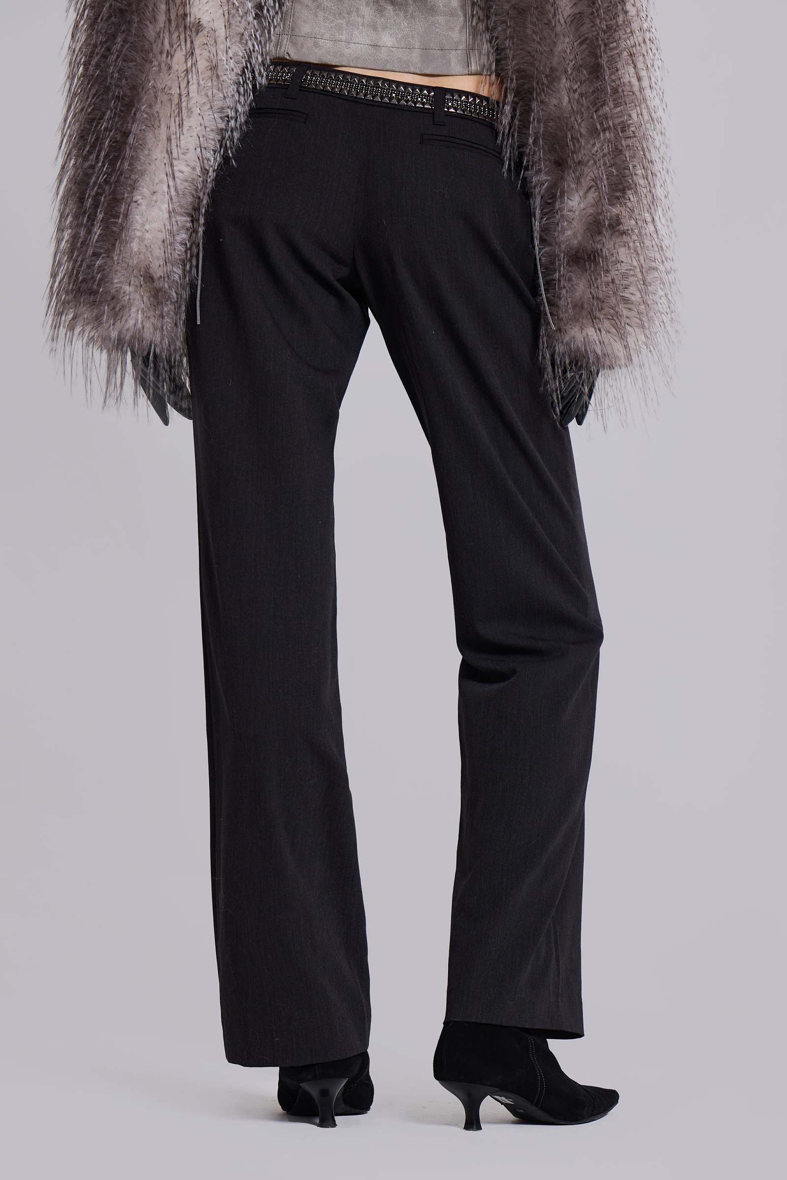 Venissa Embellished Low Rise Tailored Trousers