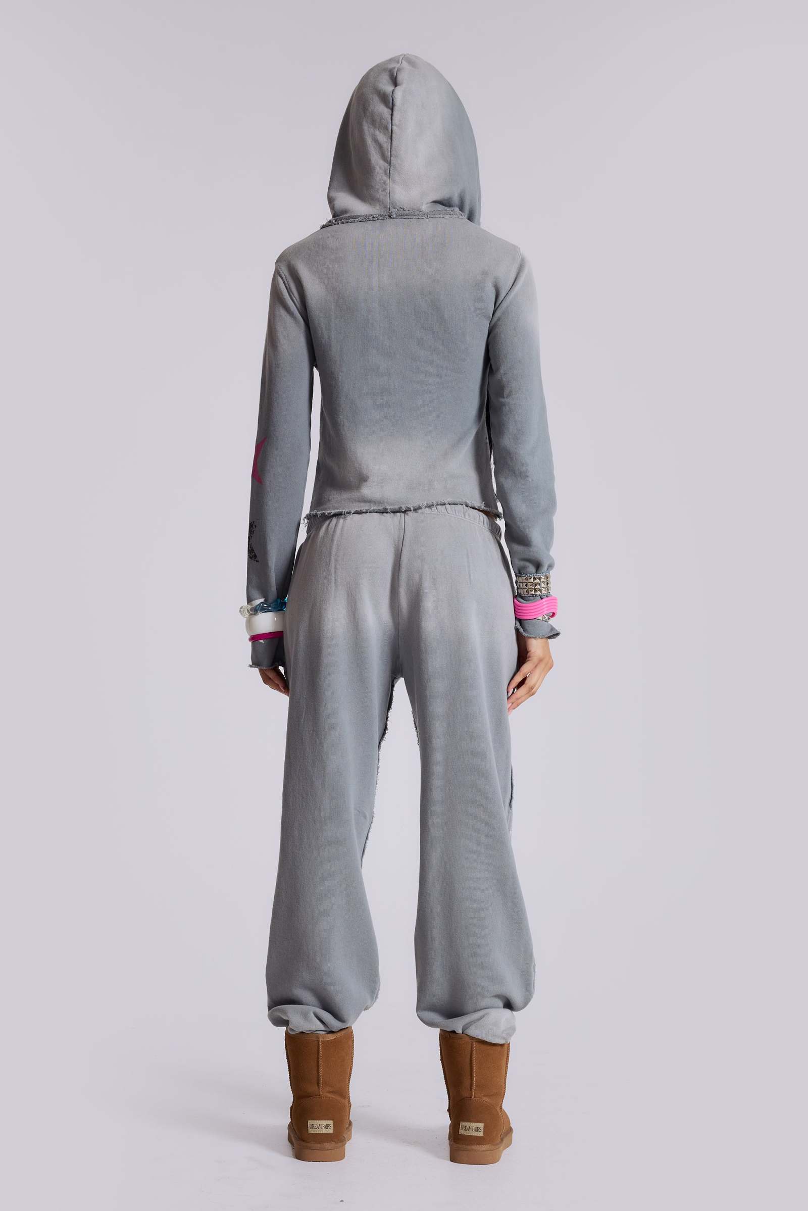 Cleo Graphic Slouchy Bootcut Jogger