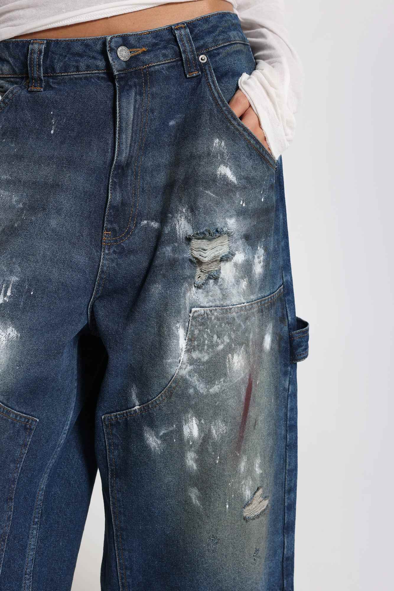 Splatter Crop XL Carpenter Jeans