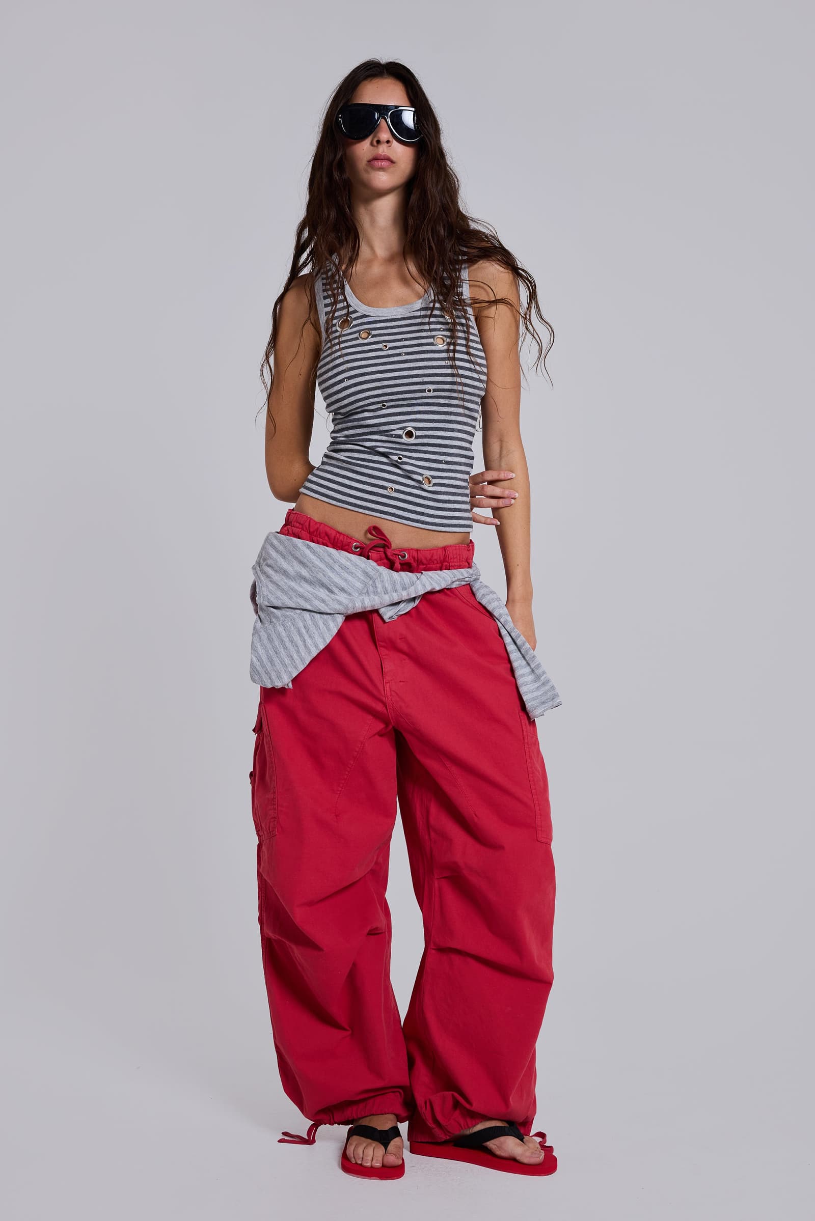 Red Parachute Cargo Pants