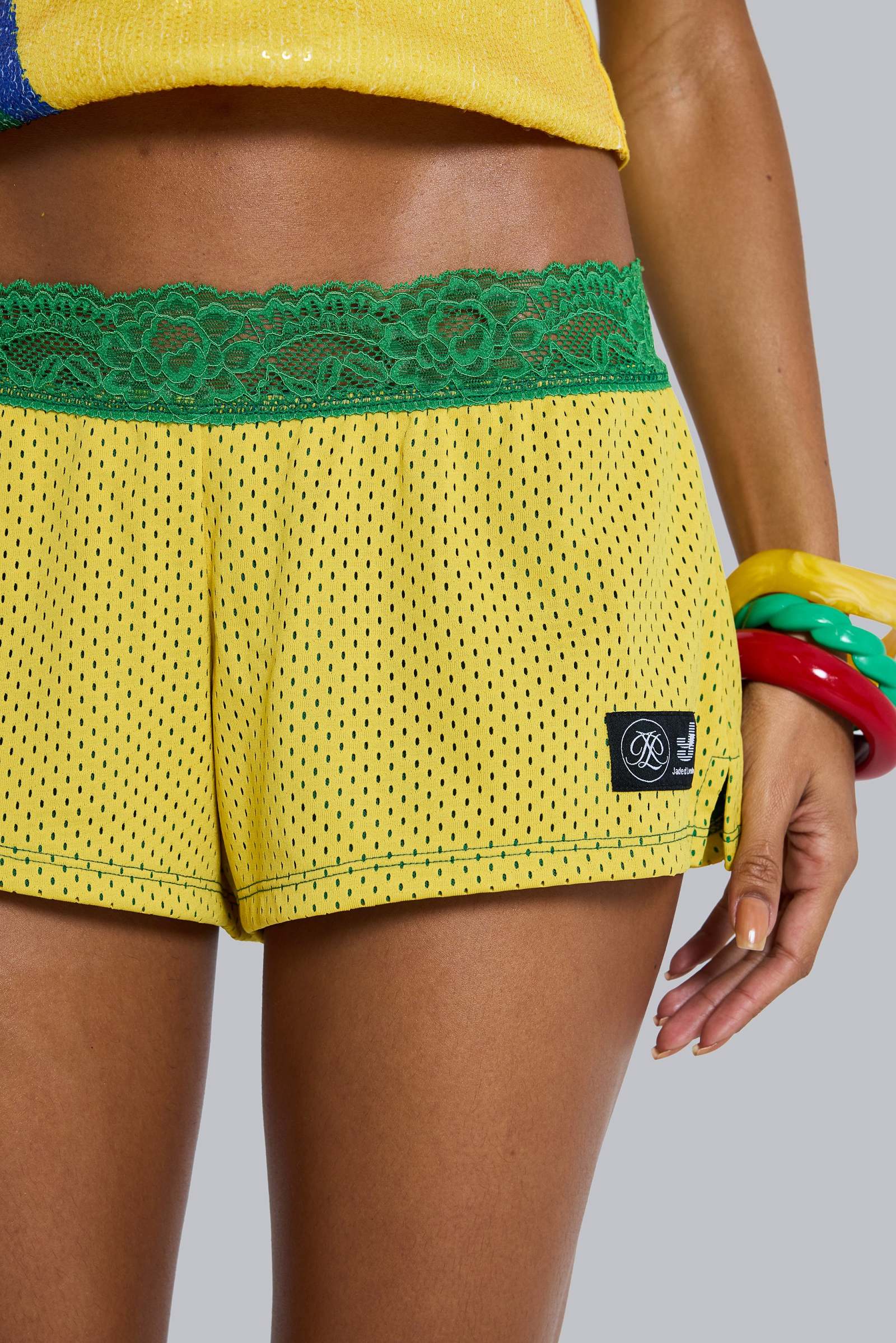 Amerela Airtex Mini Shorts