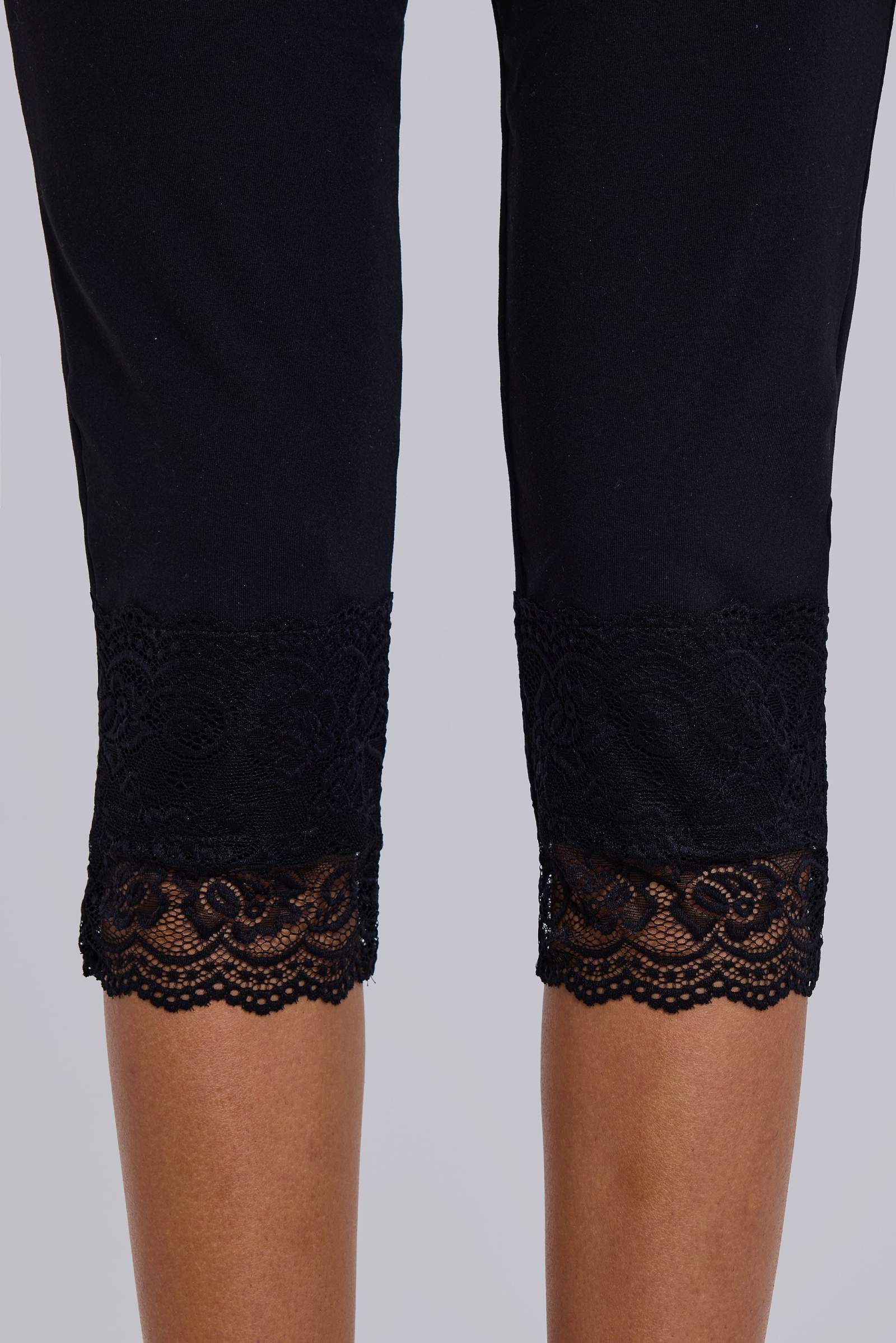 LACE TRIM LEGGINGS