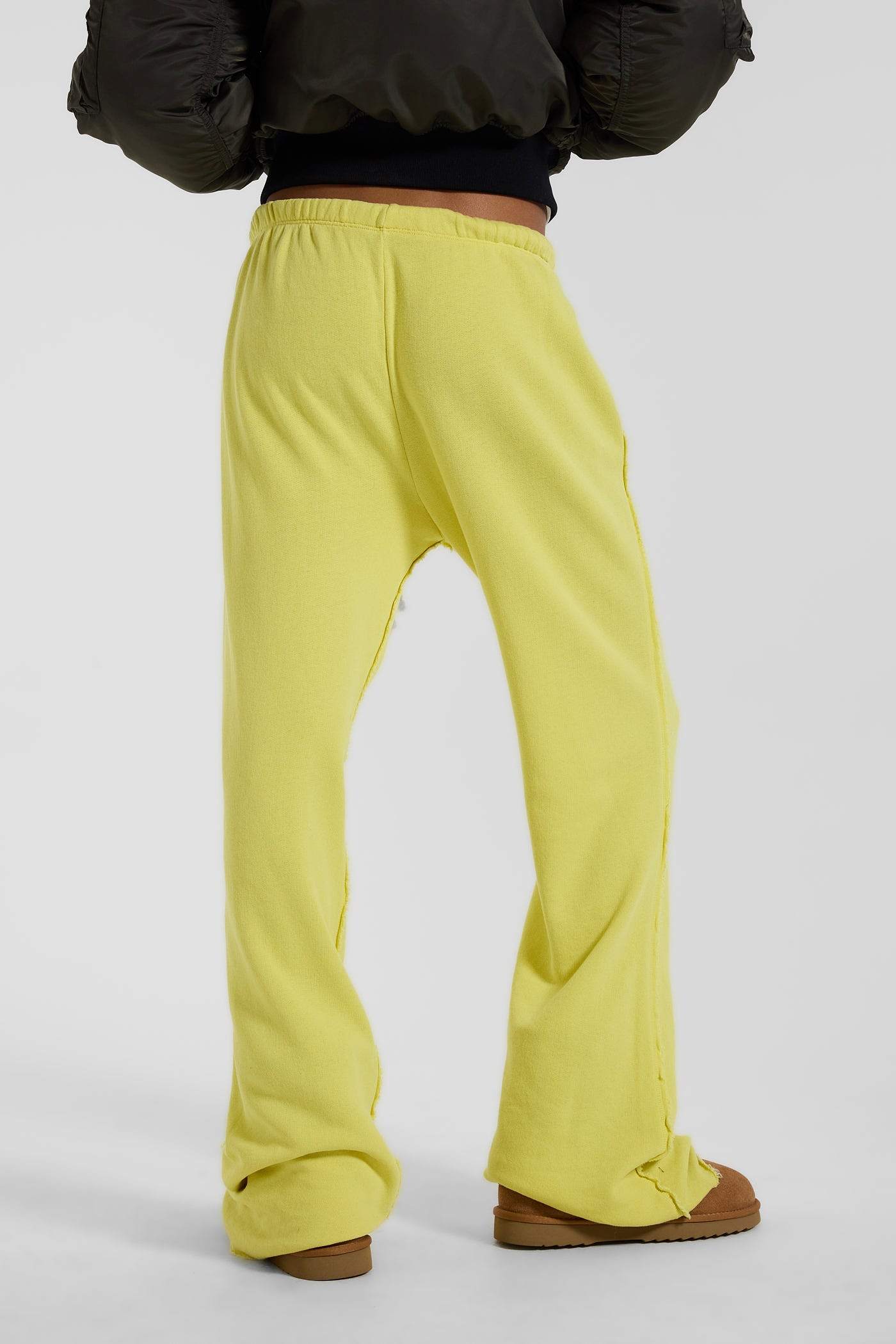 Cleo Slouchy Bootcut Jogger in Neon