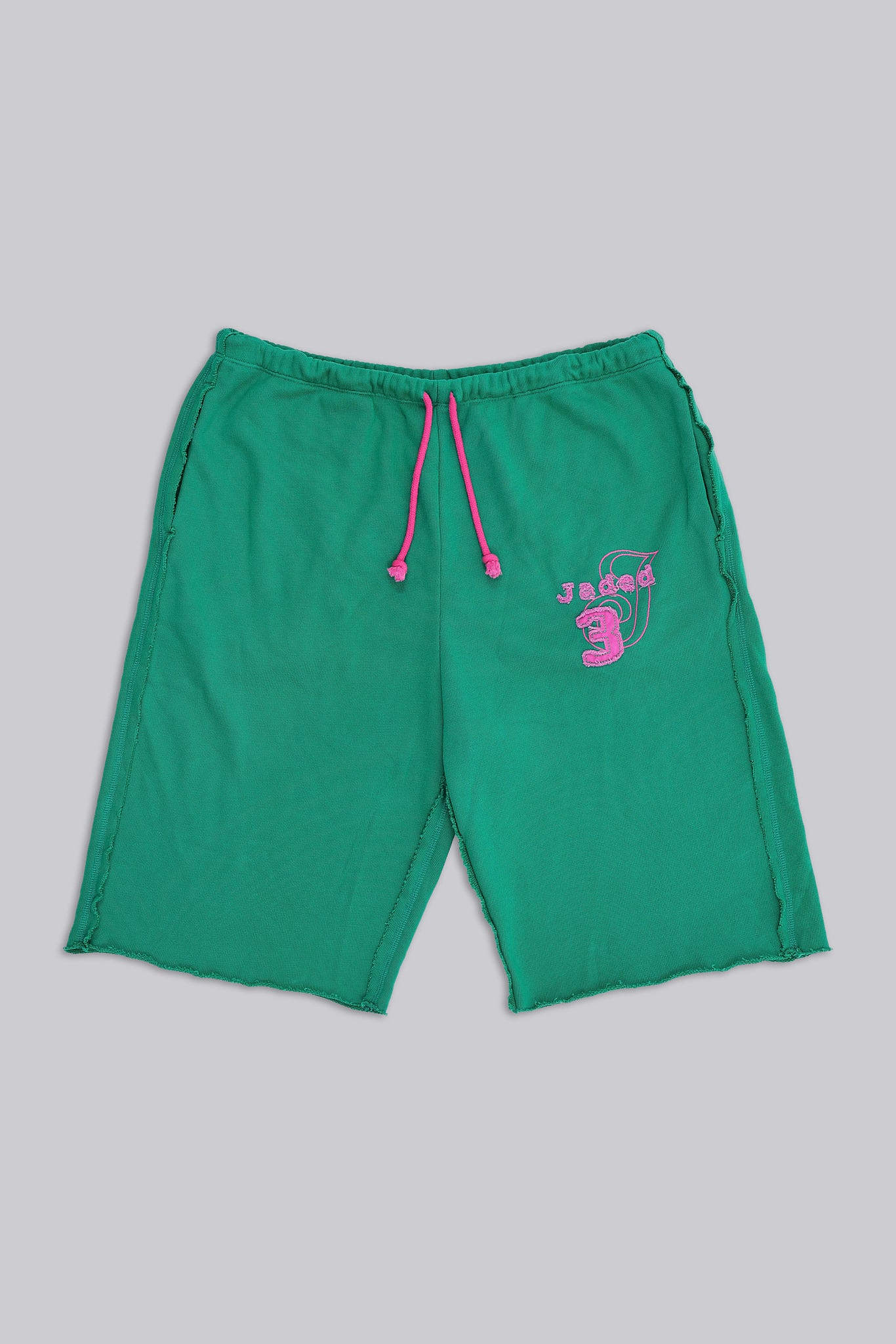 Cleo Slouchy Jogger Shorts in Green