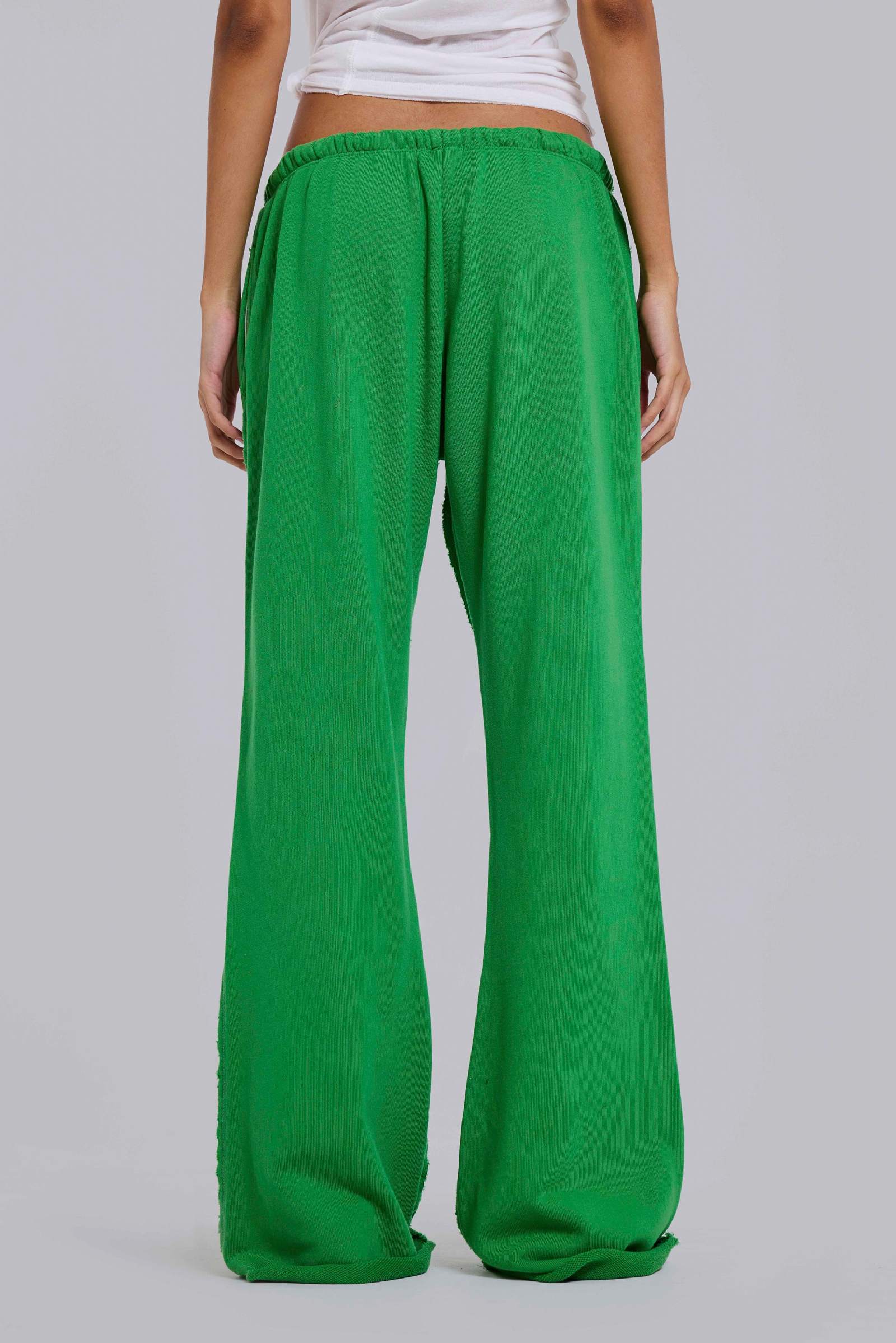 Cleo Slouchy Bootcut Jogger in Green