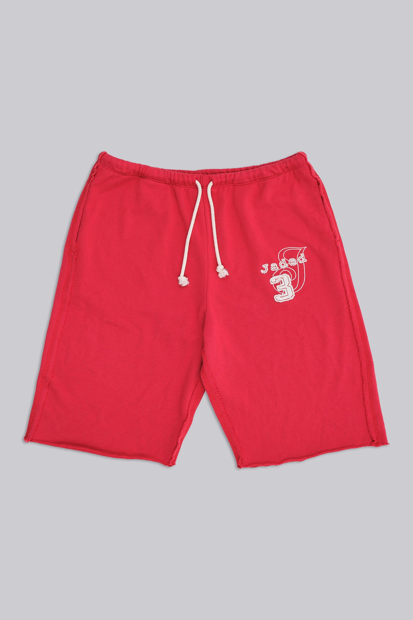Cleo Slouchy Jogger Shorts in Red