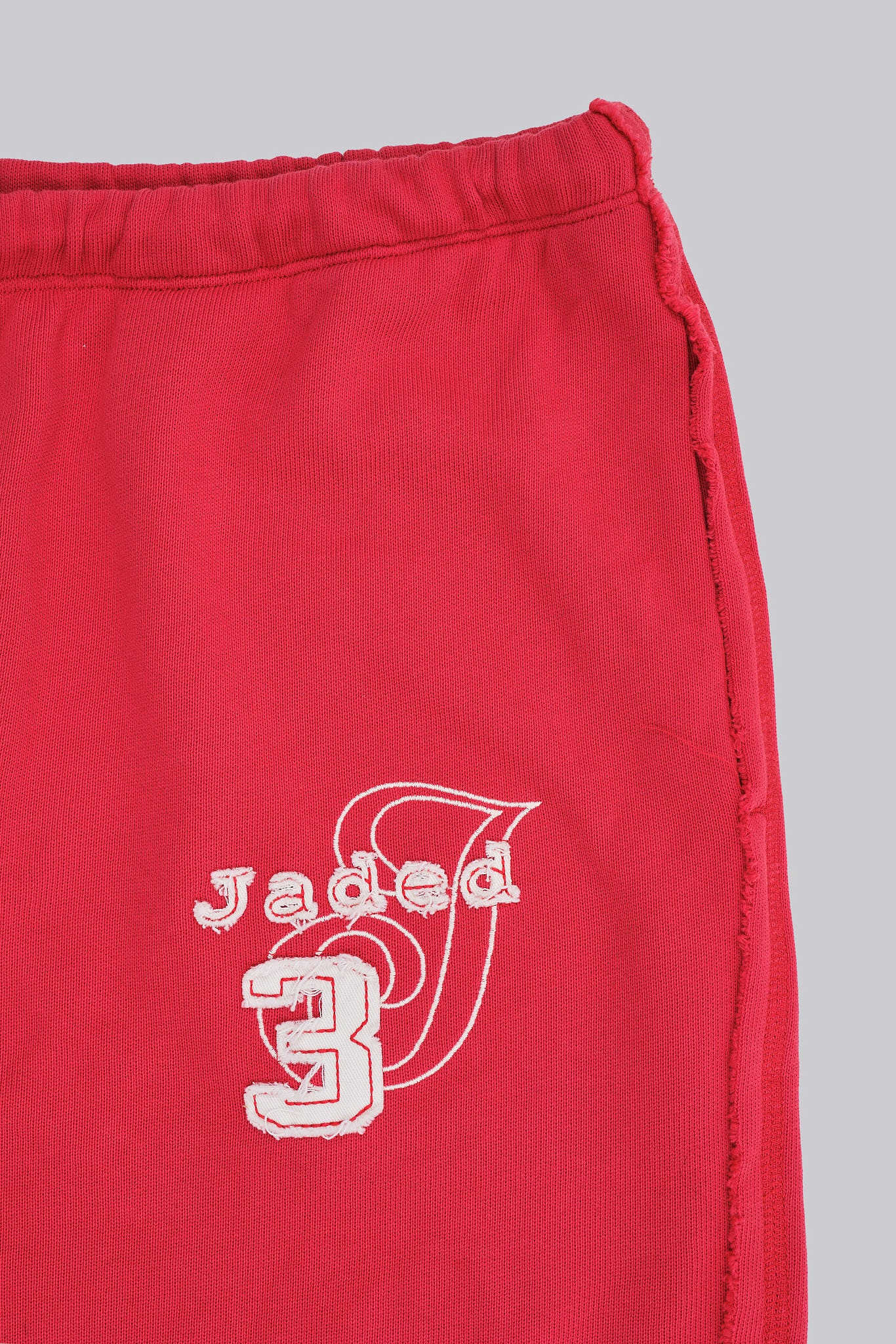 Cleo Slouchy Jogger Shorts in Red