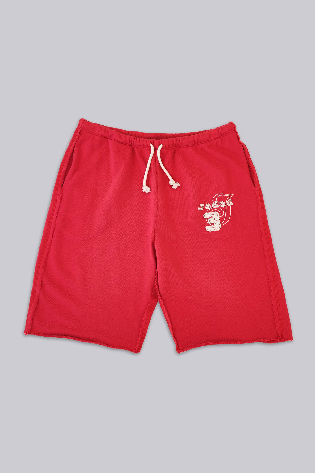 Cleo Slouchy Jogger Shorts in Red