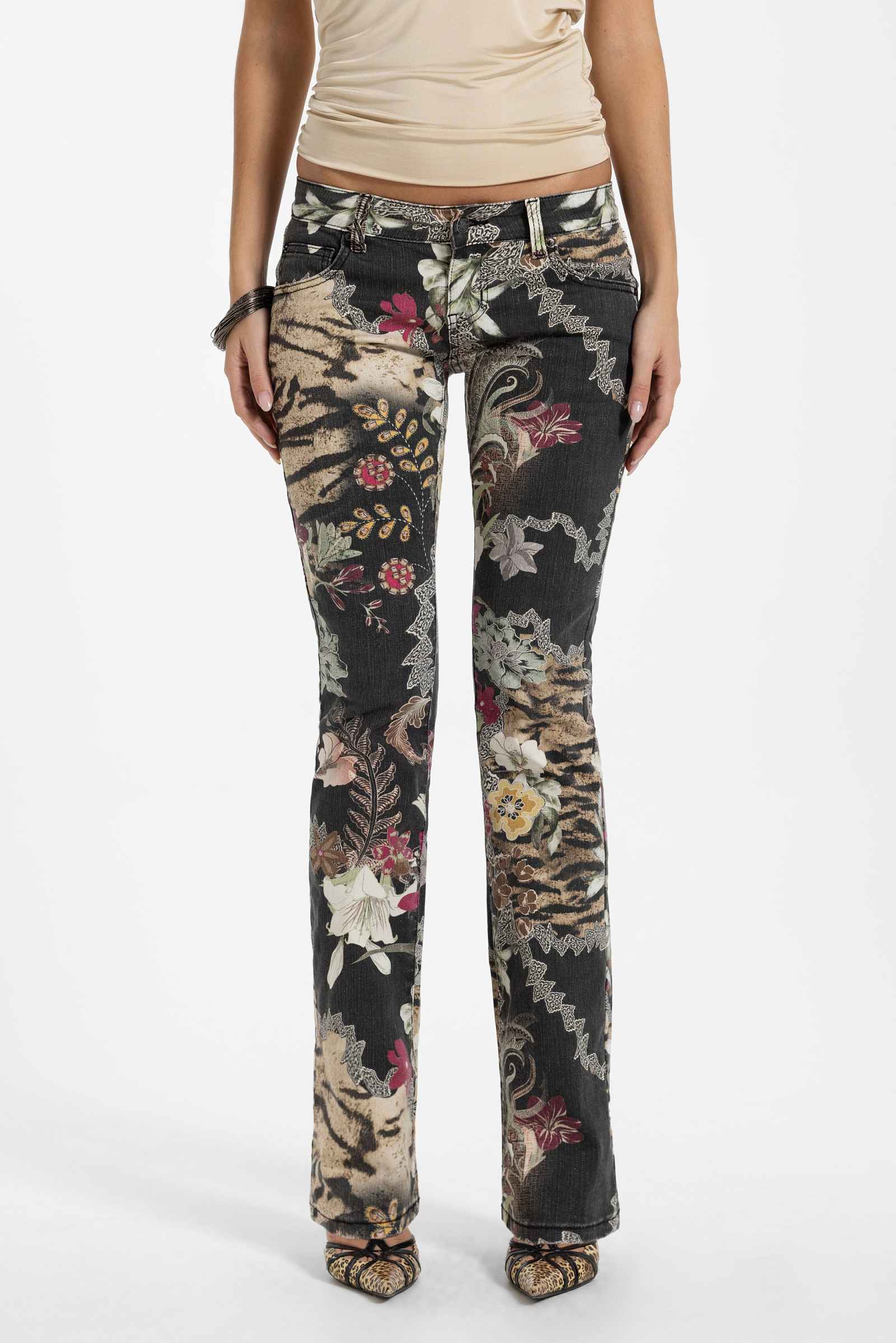 Cooper Bootcut Jeans In Antique Bloom
