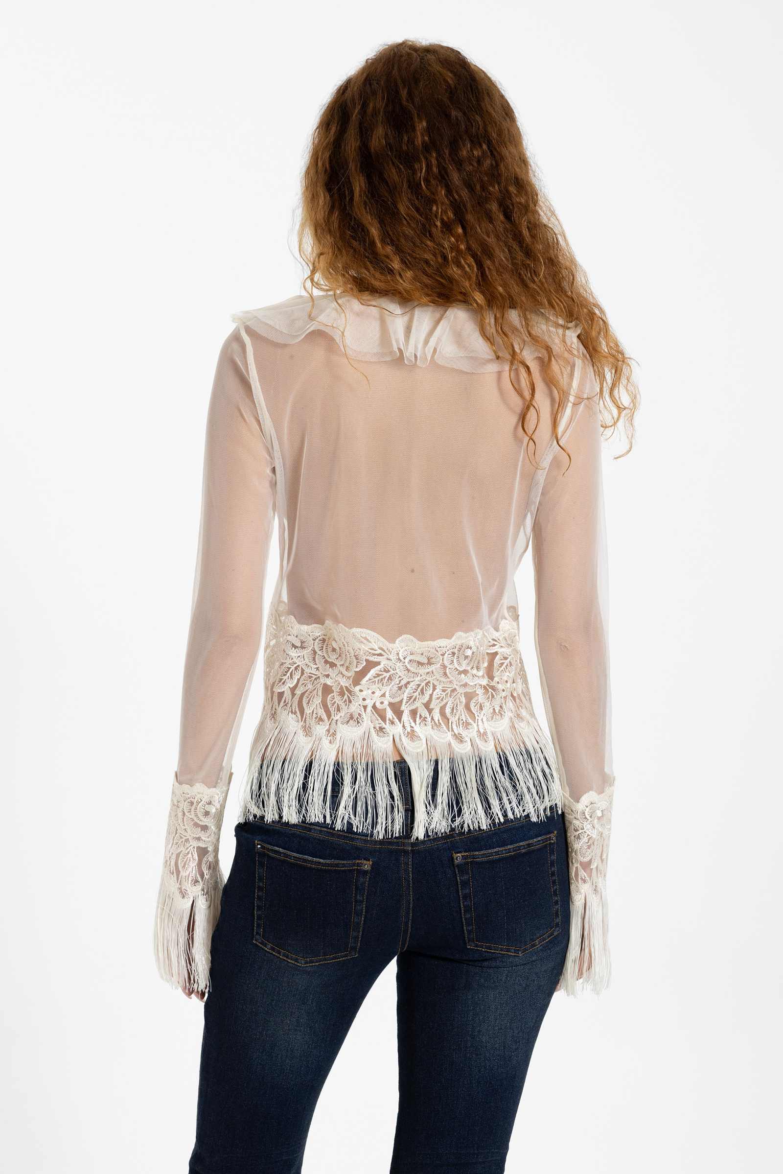 Ophelie Tulle Fringe Top