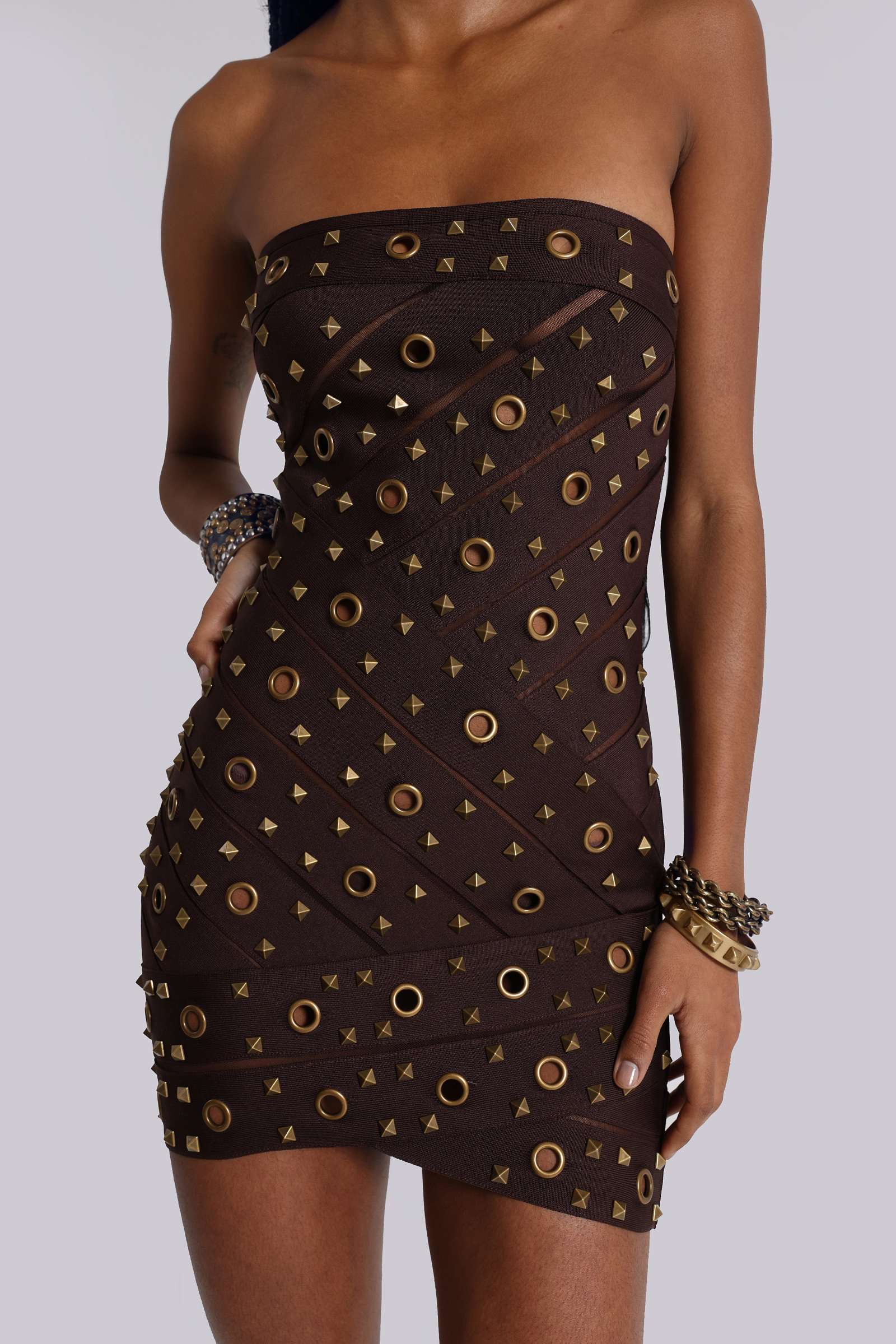 Serena Studded Bandage Dress