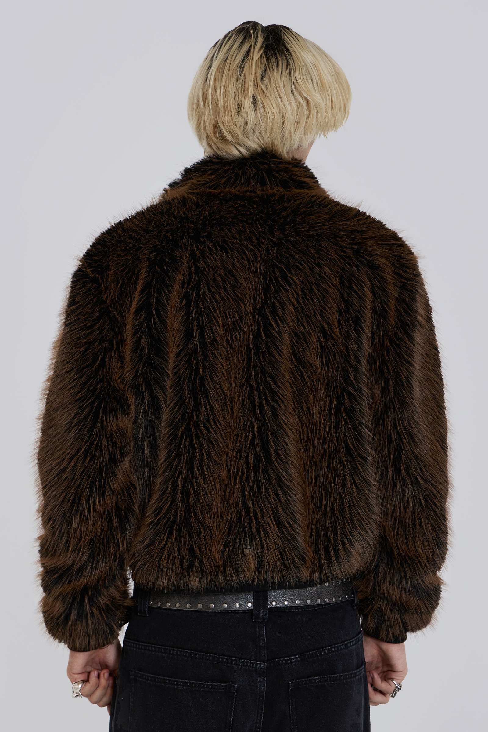 Brown Mendoza Faux Fur Jacket