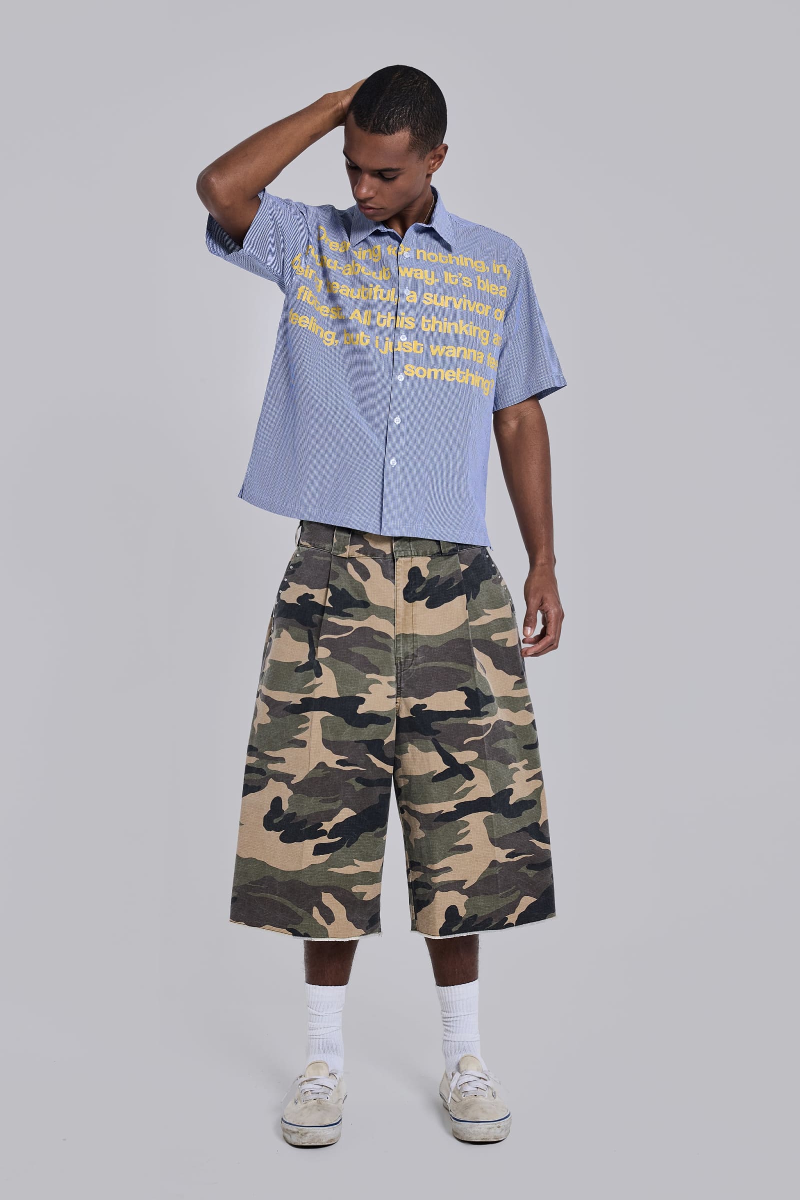 Ripstop Camo XL Goliath Shorts | Jaded London | Clothing