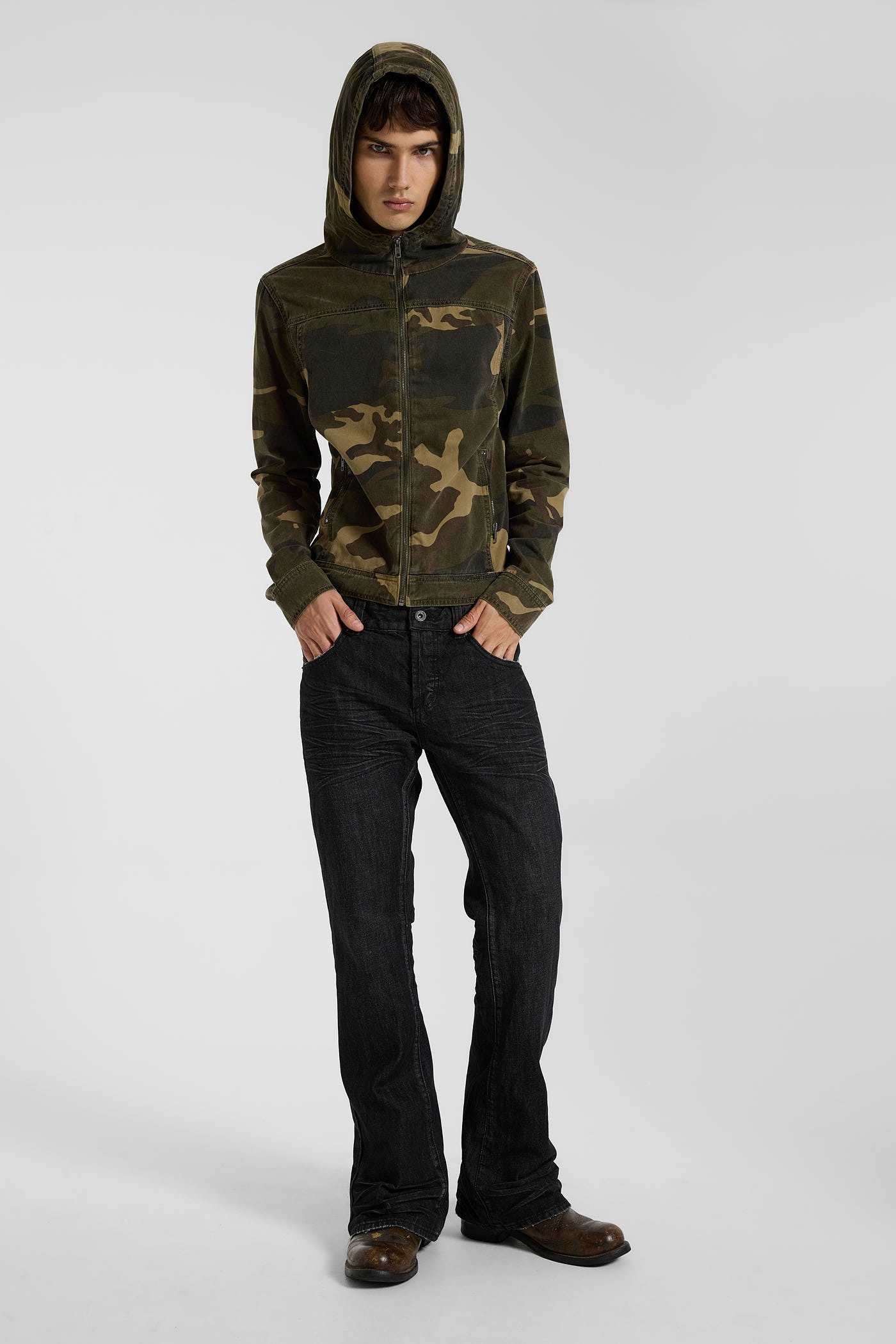 Camo Bedrock Hooded Jacket