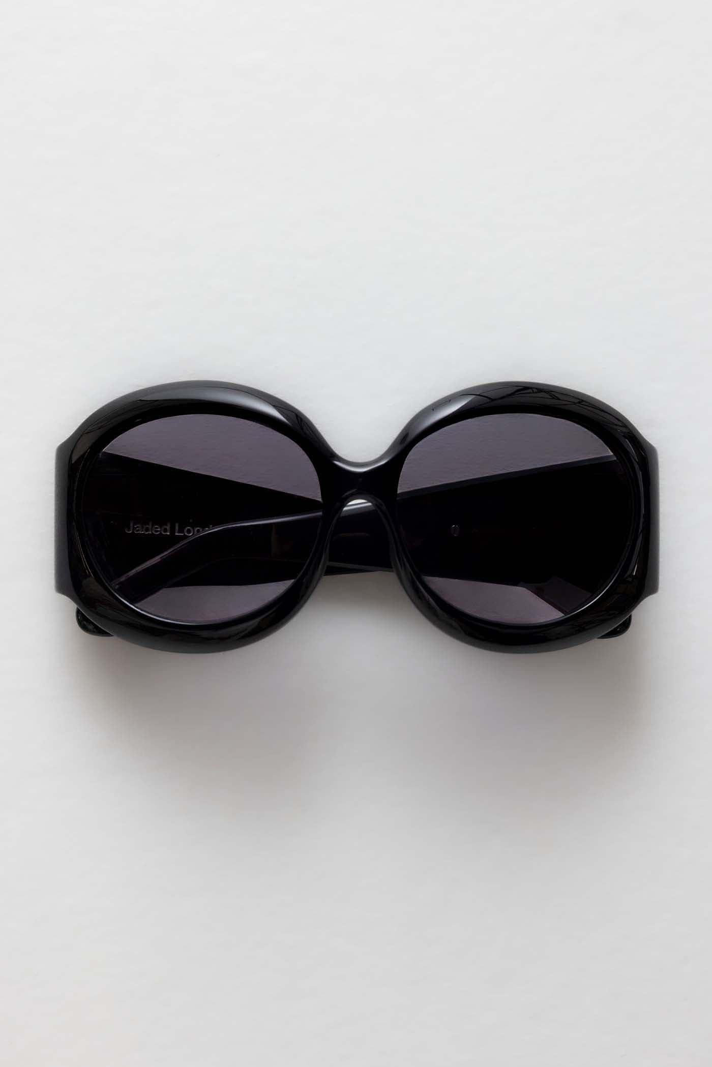 Majorette Oversized Round Sunglasses in Black
