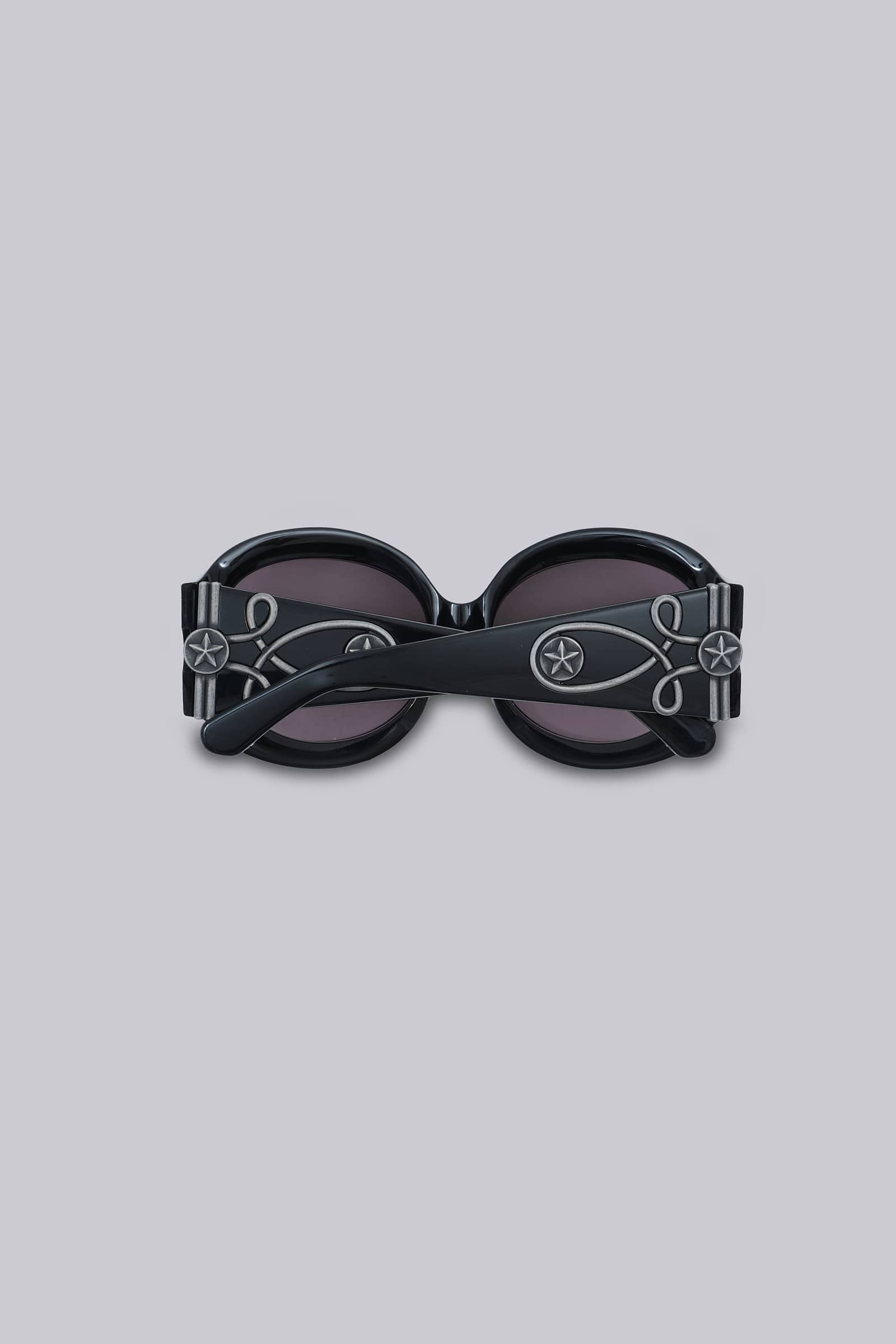 Majorette Oversized Round Sunglasses in Black
