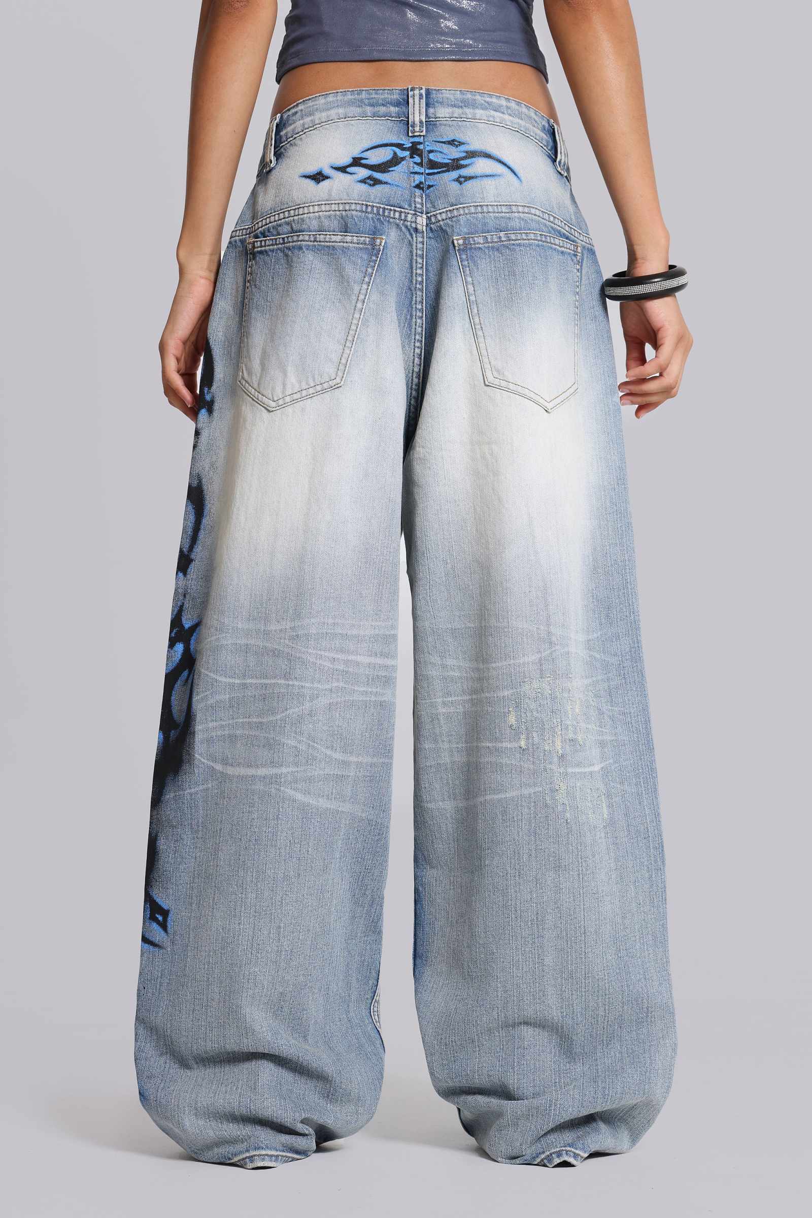 Spike Airbrush XL Colossus Jeans | Jaded London