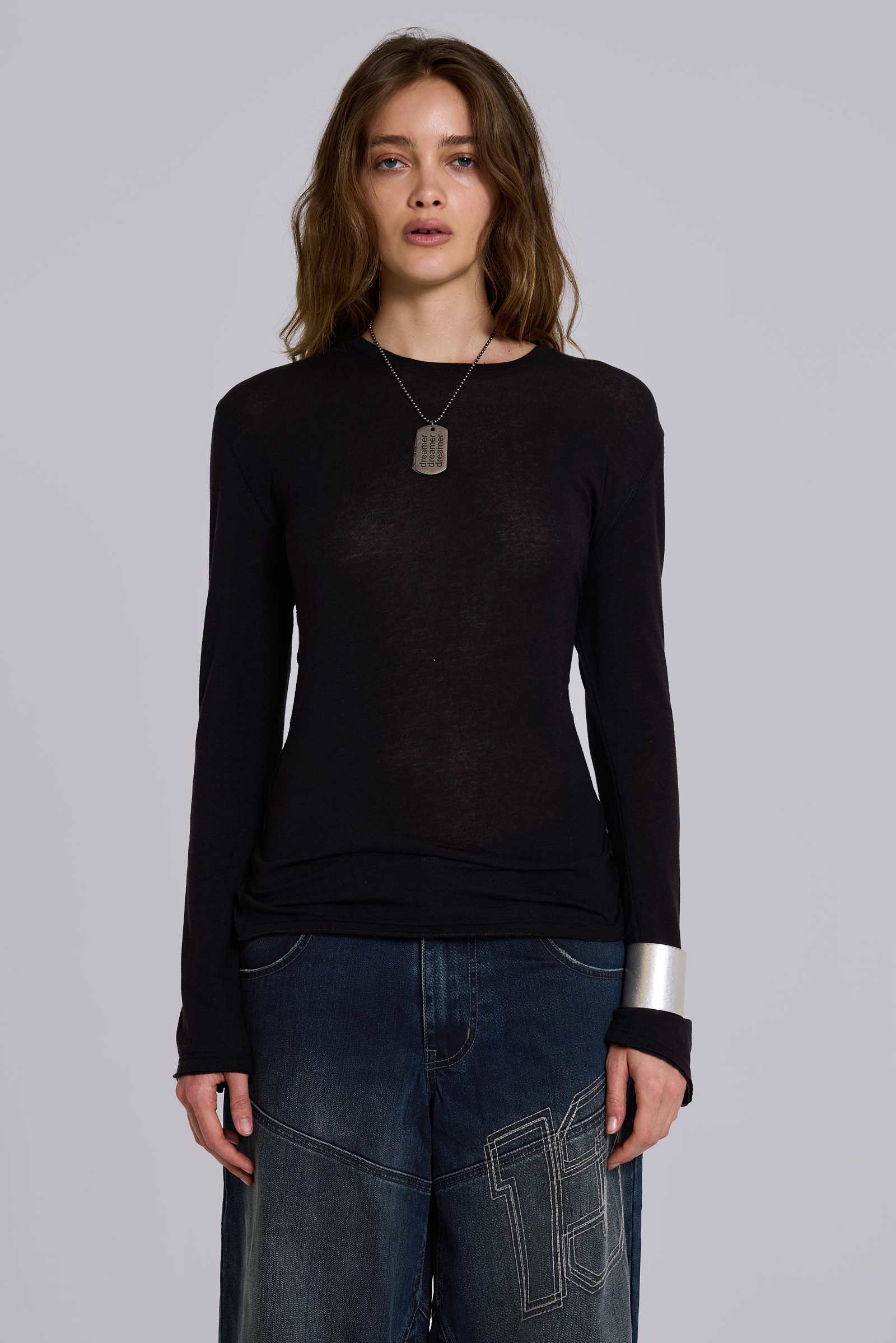 Black Mist Long Sleeve Top