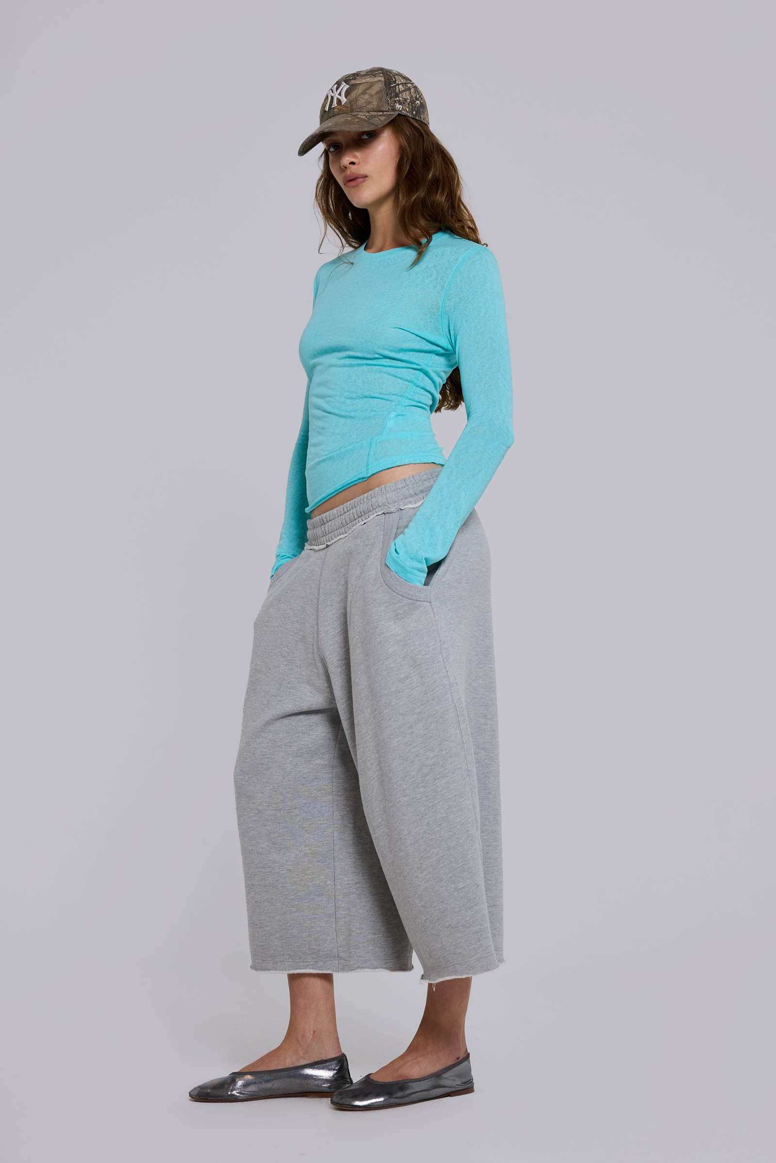 Monster 3/4 Grey Marl Shorts