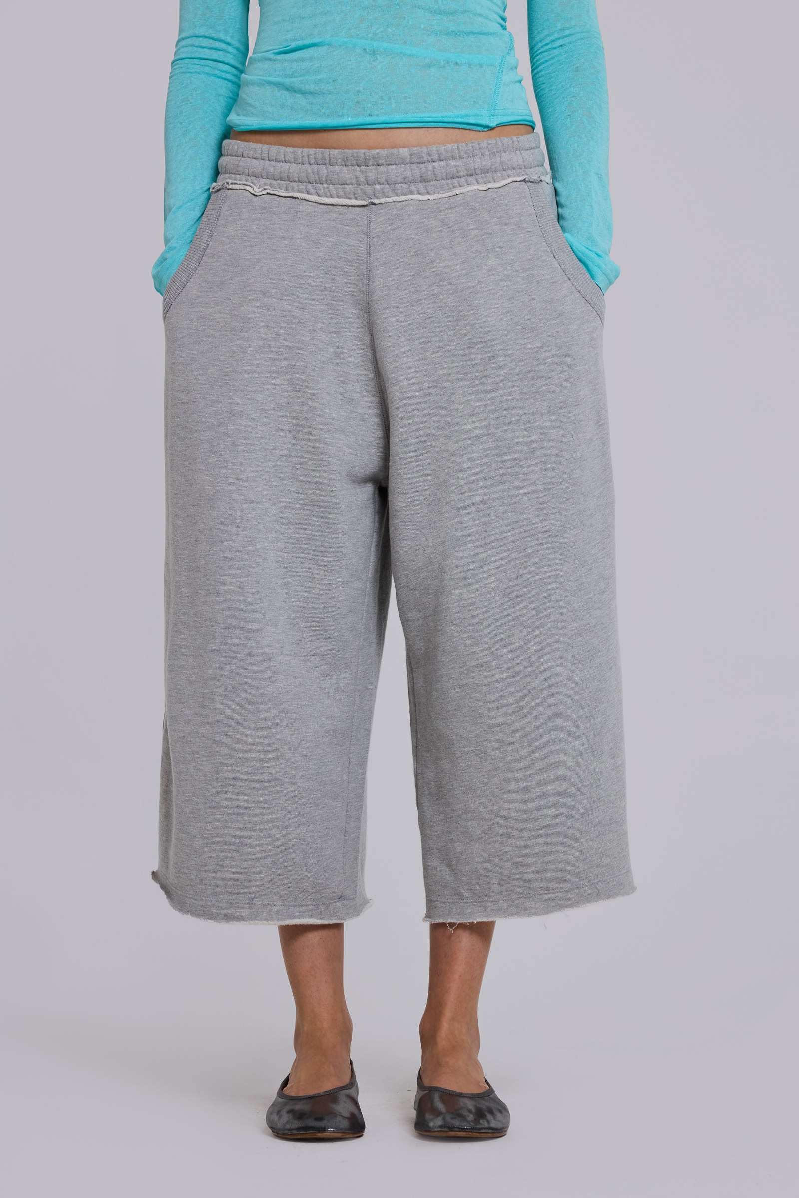 Monster 3/4 Grey Marl Shorts