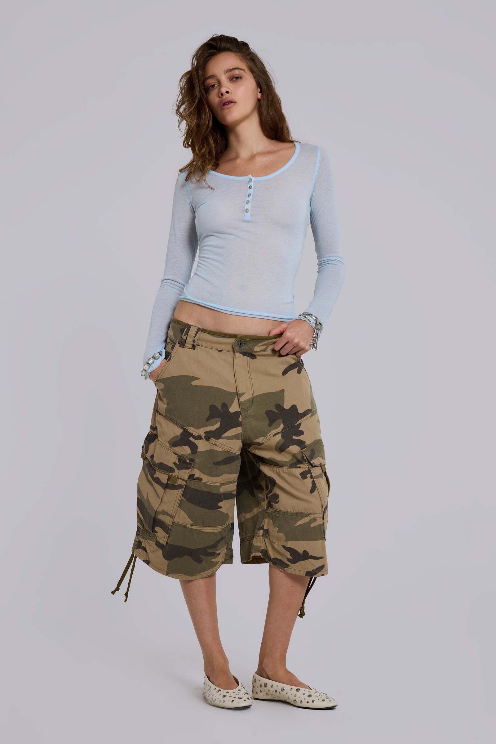 Faded Camo Cadet Shorts