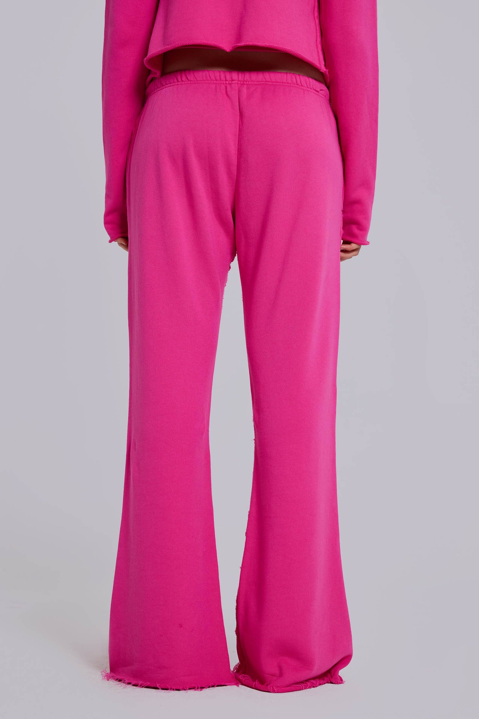 Cleo Slouchy Bootcut Jogger in Pink