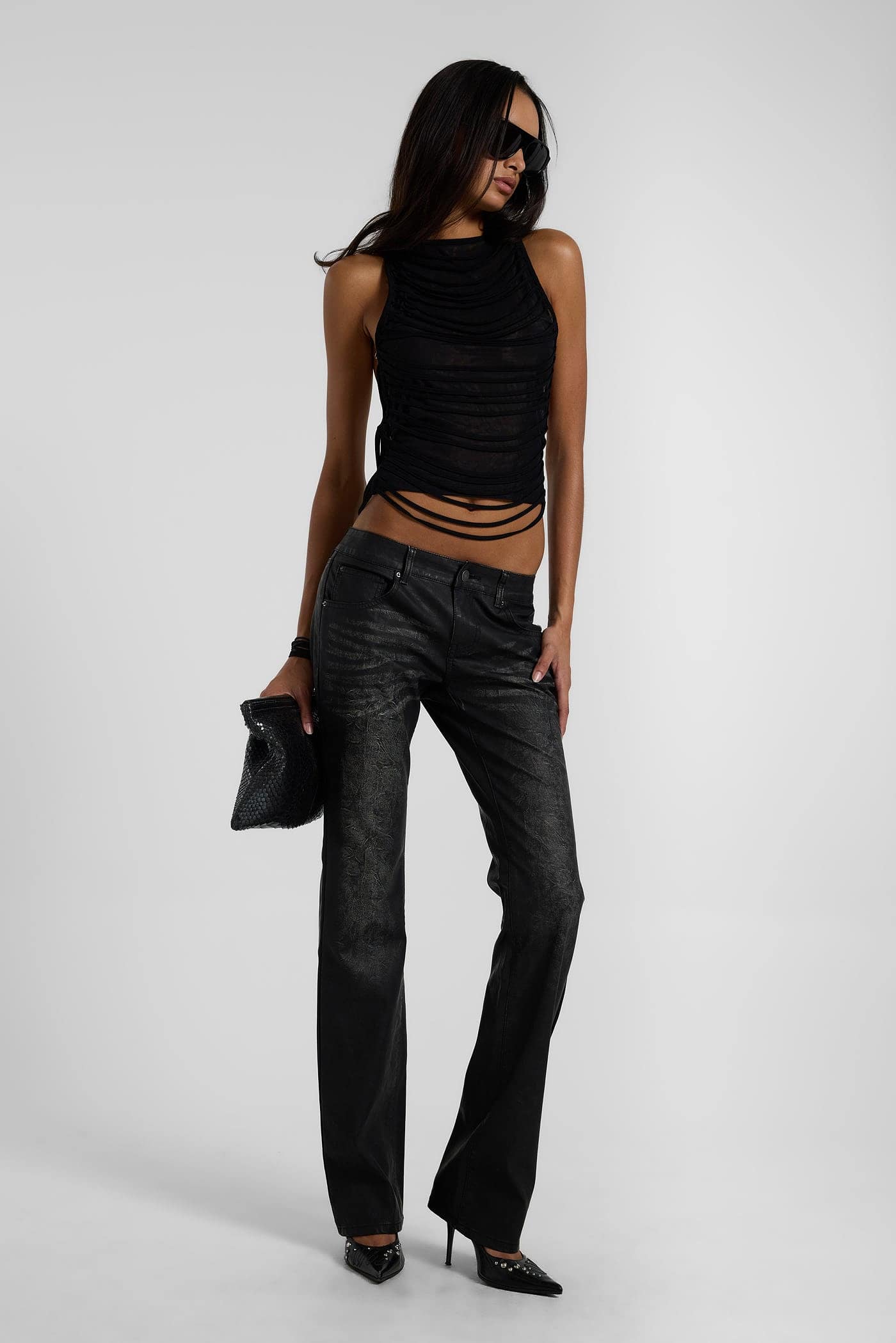 Strings Attached Backless Jersey Top