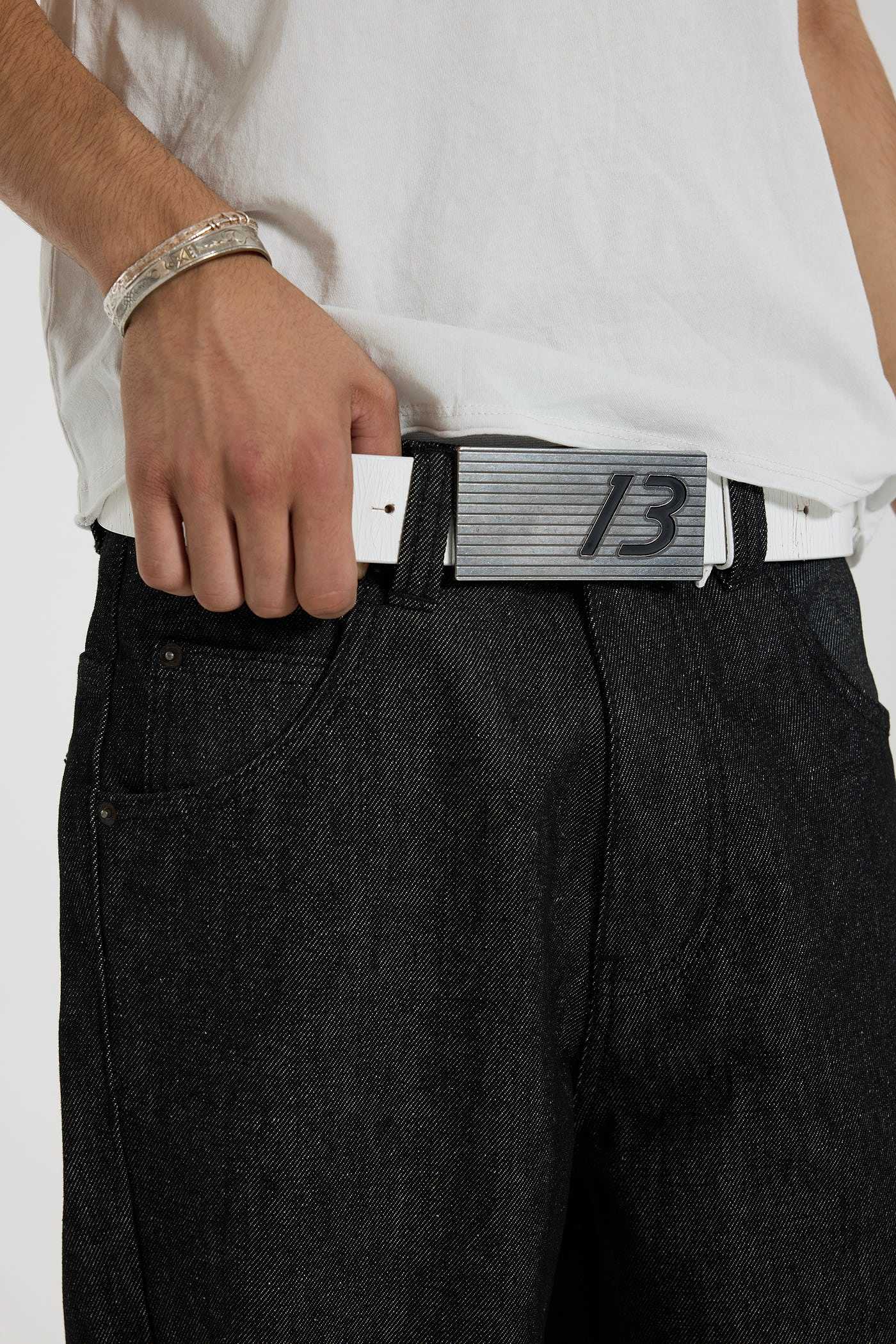 13 White Leather Belt - JMA6740_F3