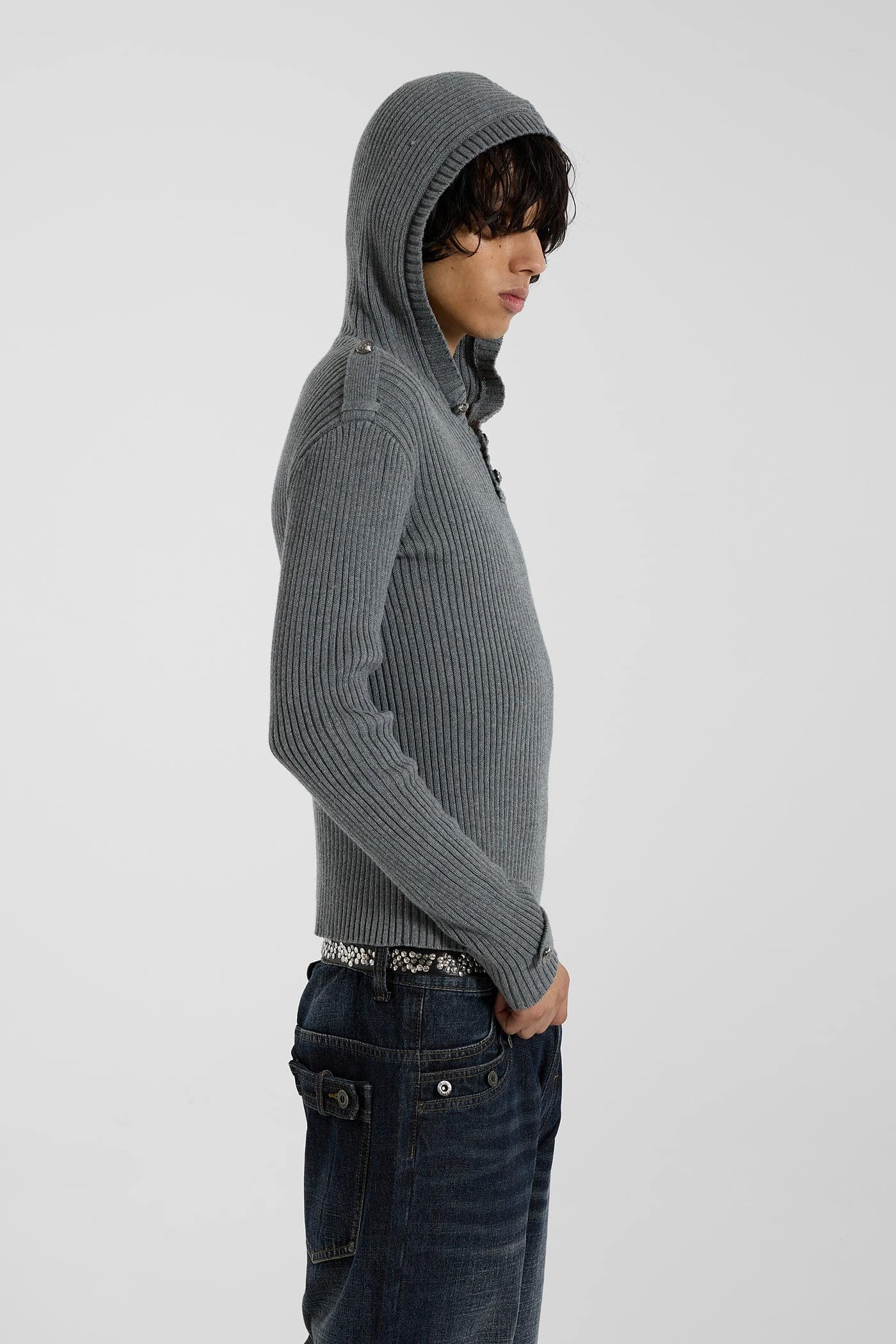 Dornan Drummer Knit Hoodie - JMKW6785_F7