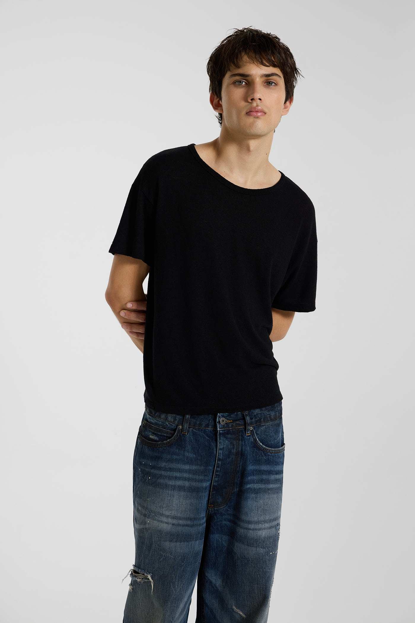 Black Slub T-Shirt – view 12