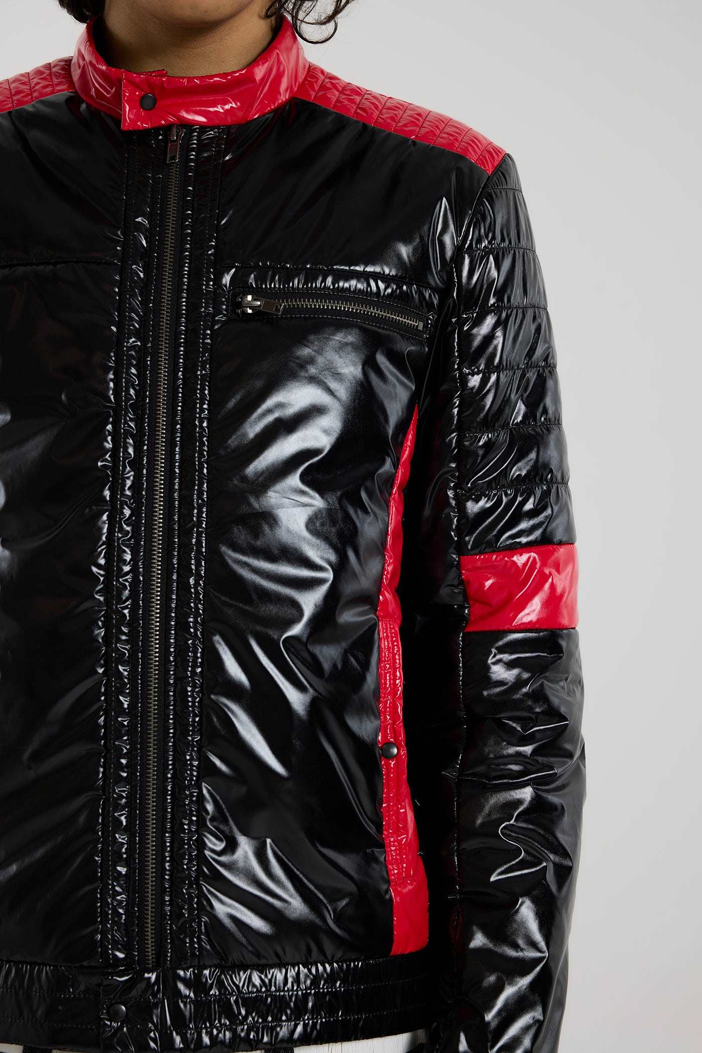 Racing Shiny Padded Jacket - JMJK6749_F2