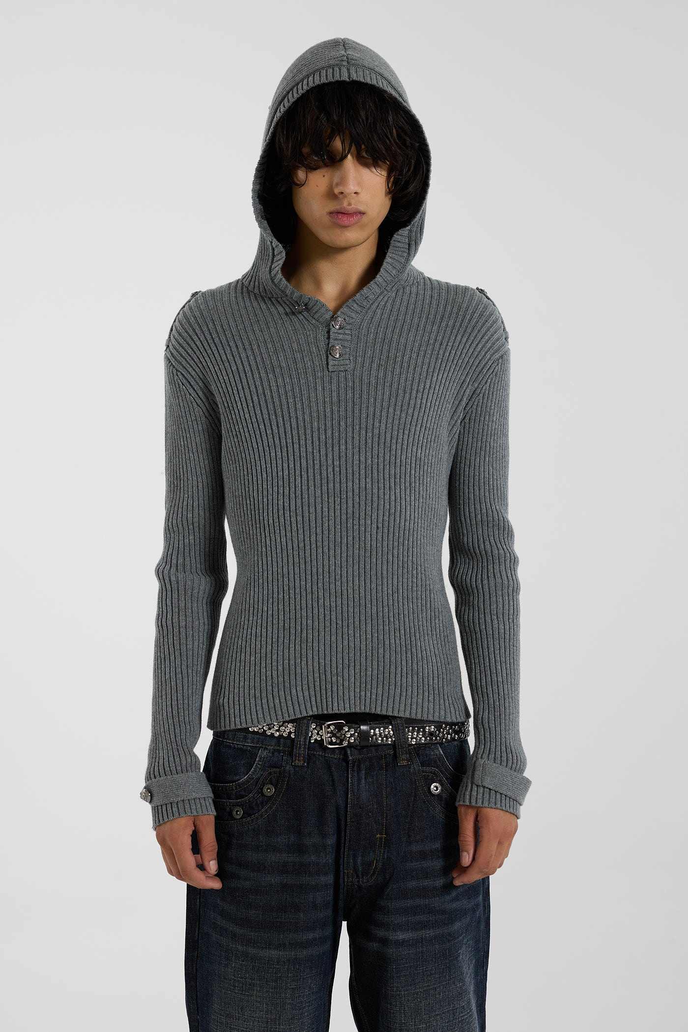 Dornan Drummer Knit Hoodie - JMKW6785_F6