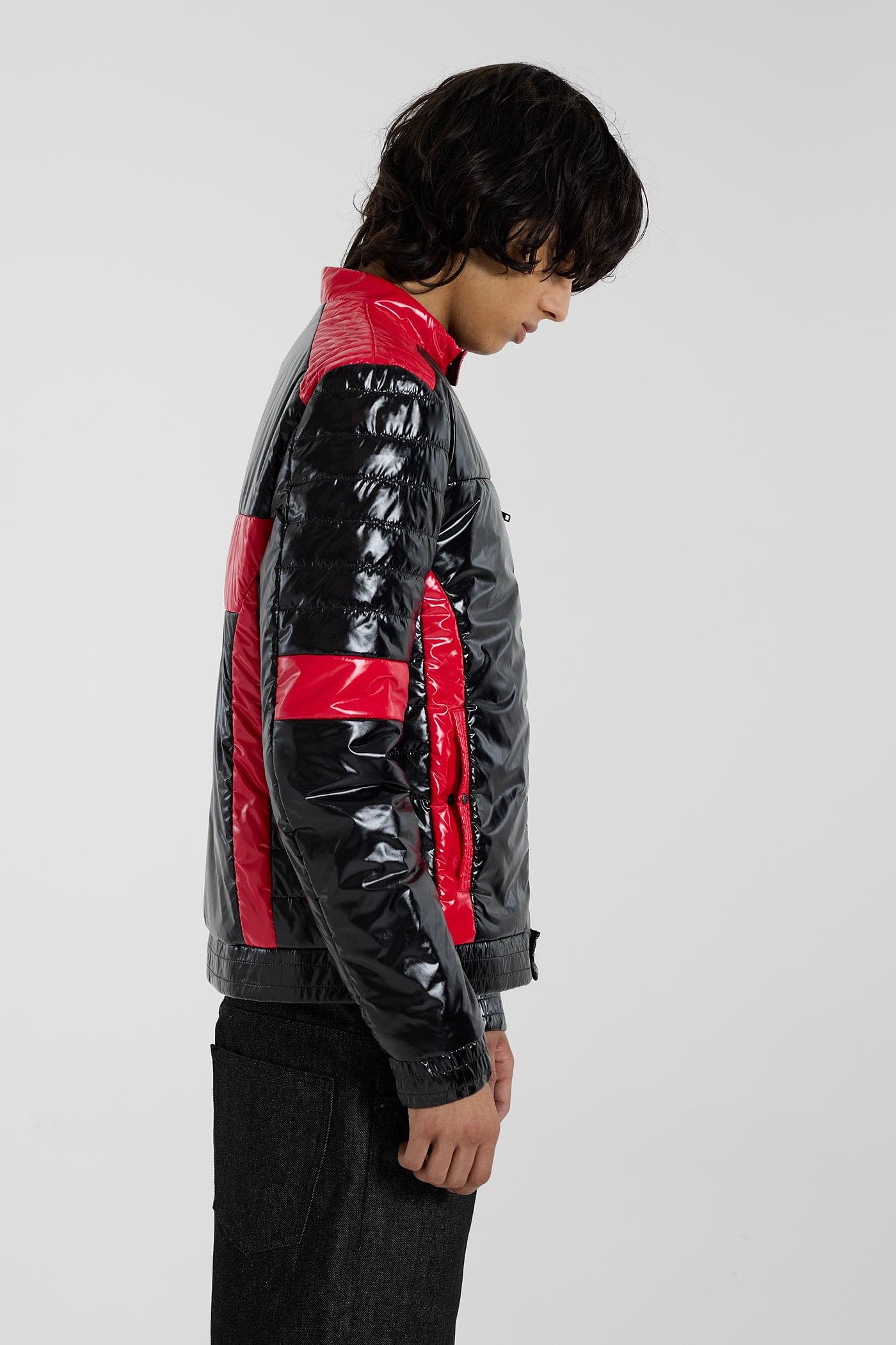 Racing Shiny Padded Jacket - JMJK6749_F4