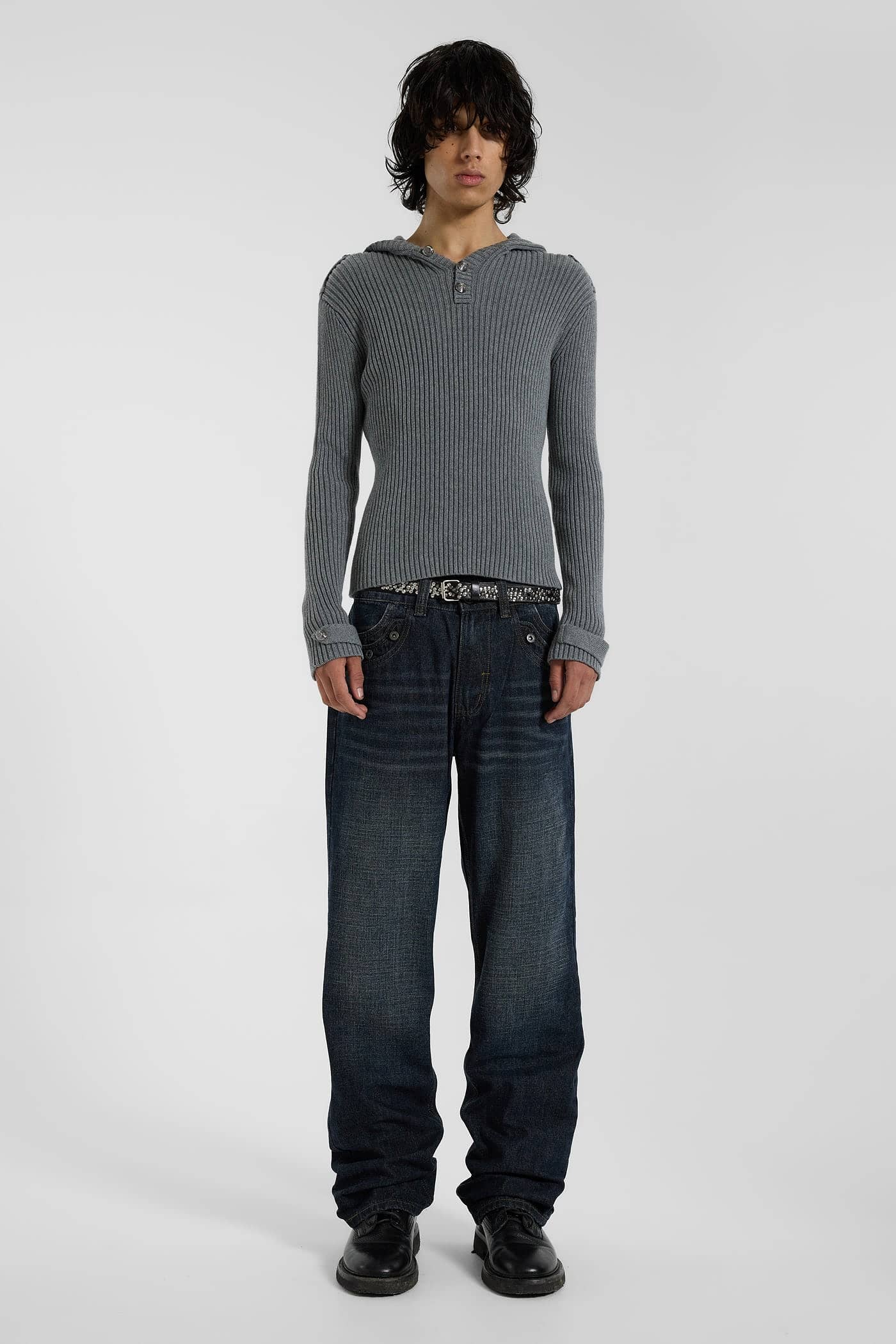 Drummer Low Rise Straight Leg Jeans - JMJE6323_FLF1