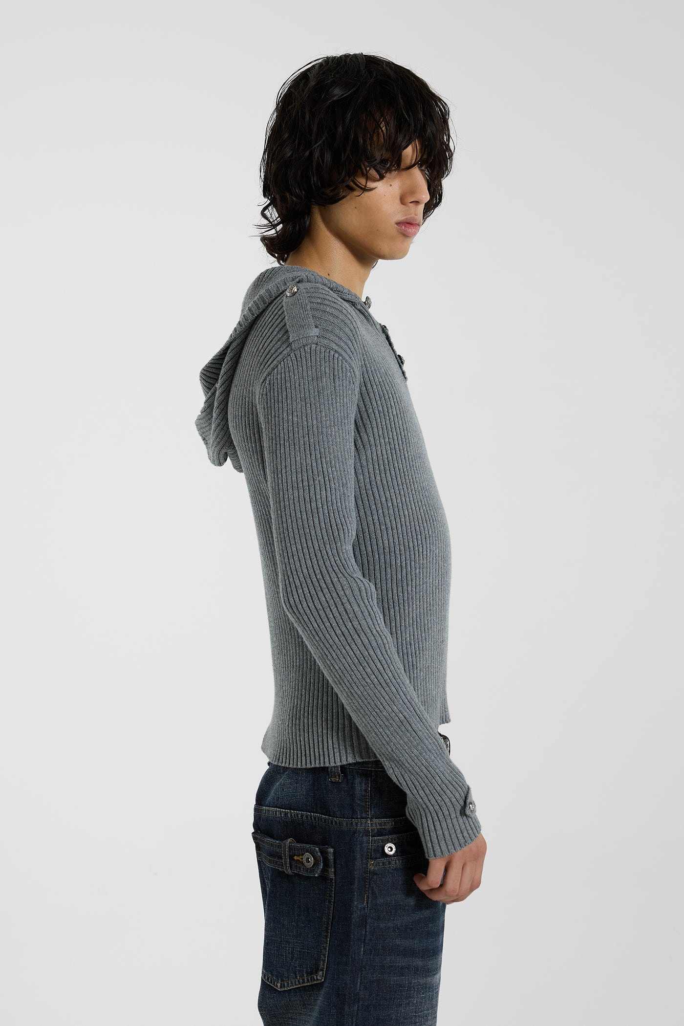 Dornan Drummer Knit Hoodie - JMKW6785_F4
