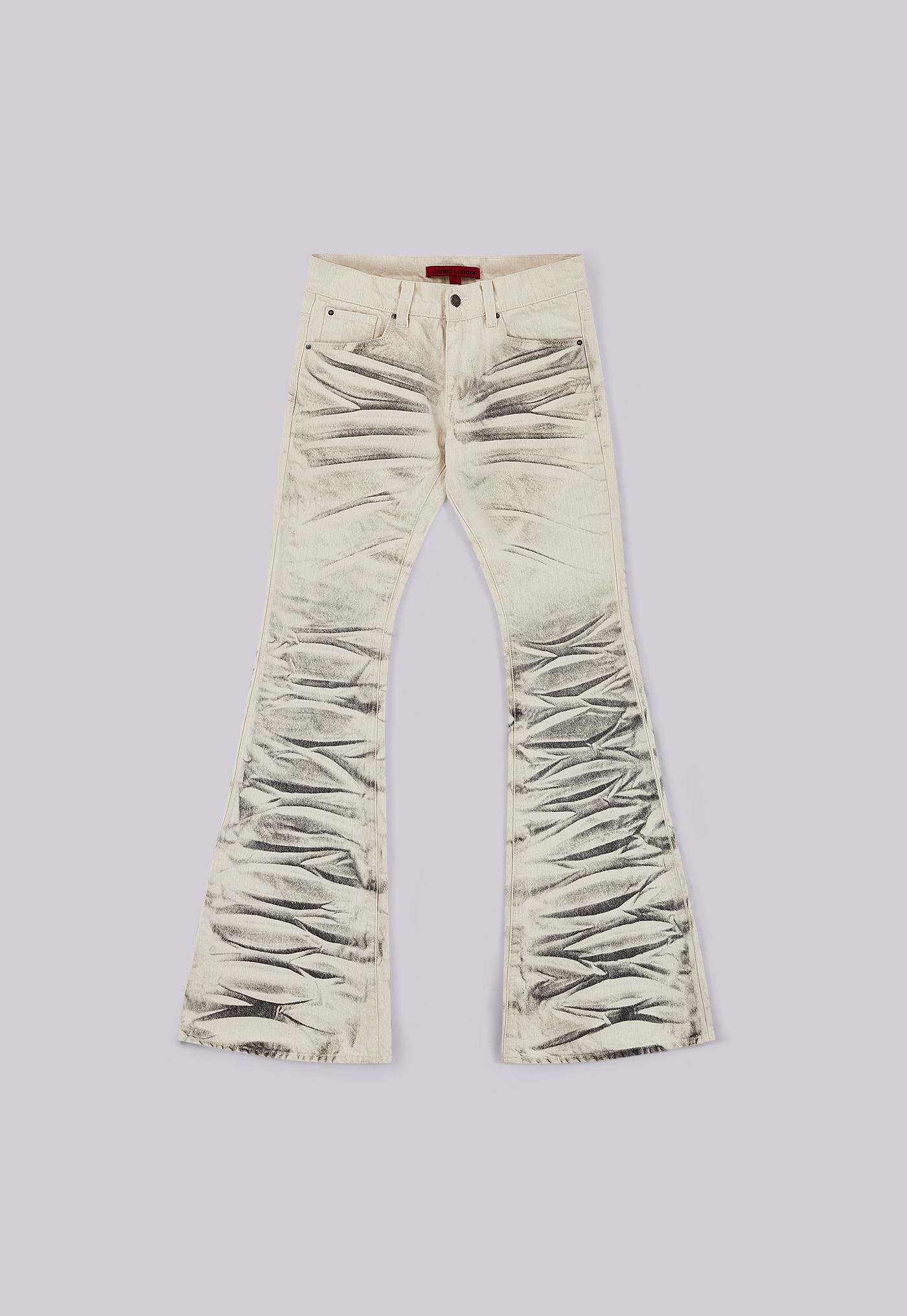 Arctic White Drift Bootcut Jeans